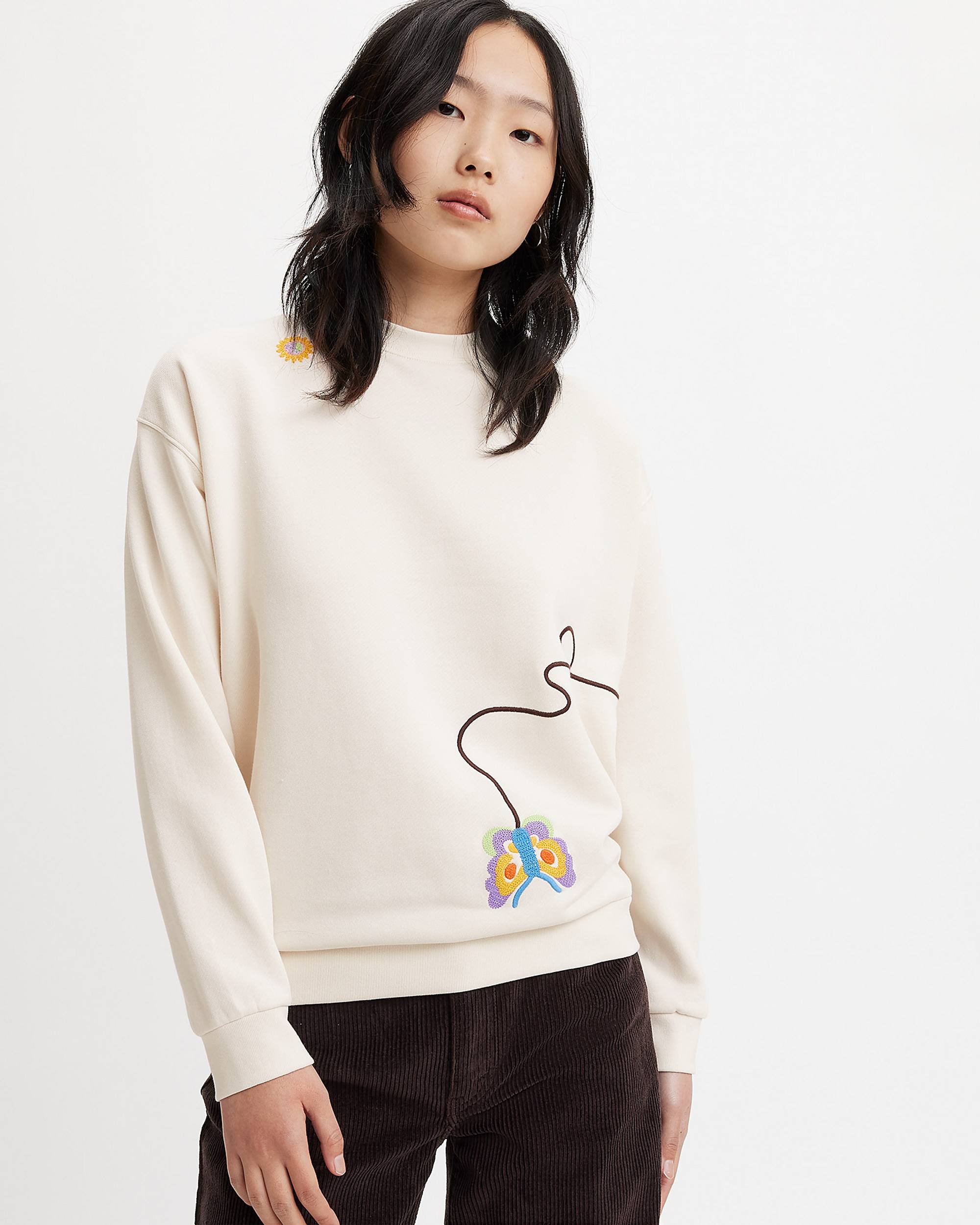 Graphic Salinas Crewneck Sweatshirt - White | Levi's® US Graphic Salinas Crewneck Sweatshirt - White | Levi's® US