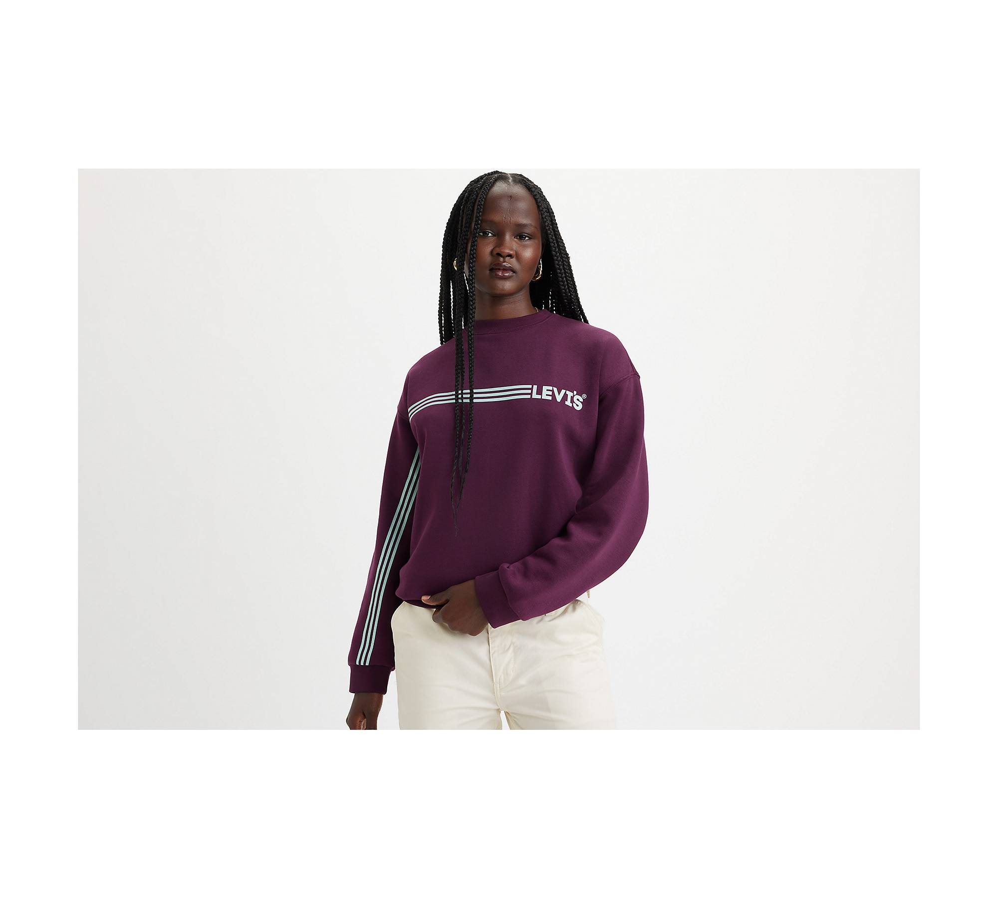 Graphic Salinas Crewneck Sweatshirt - Purple | Levi's® US