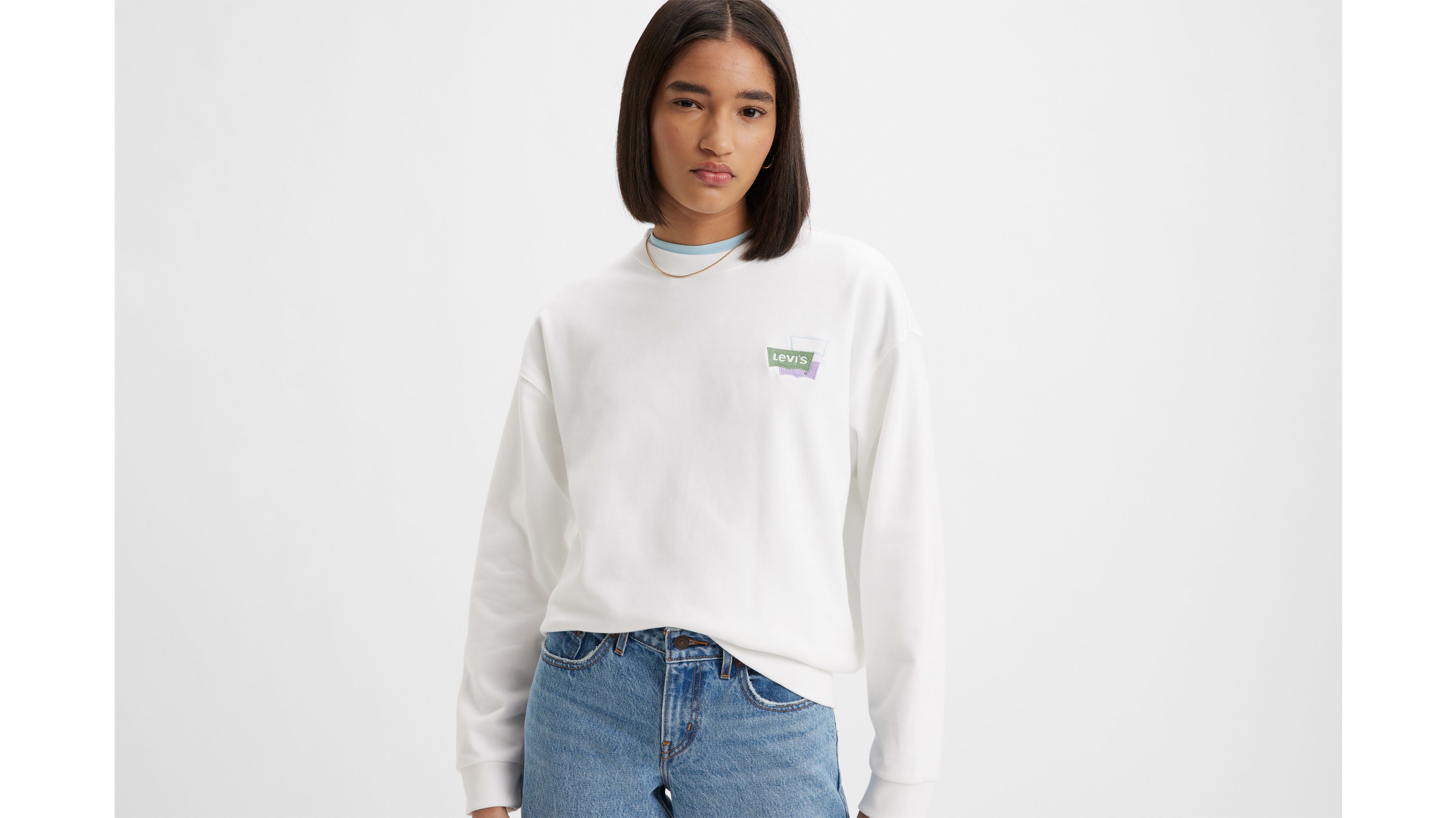 White Crewneck Sweatshirt