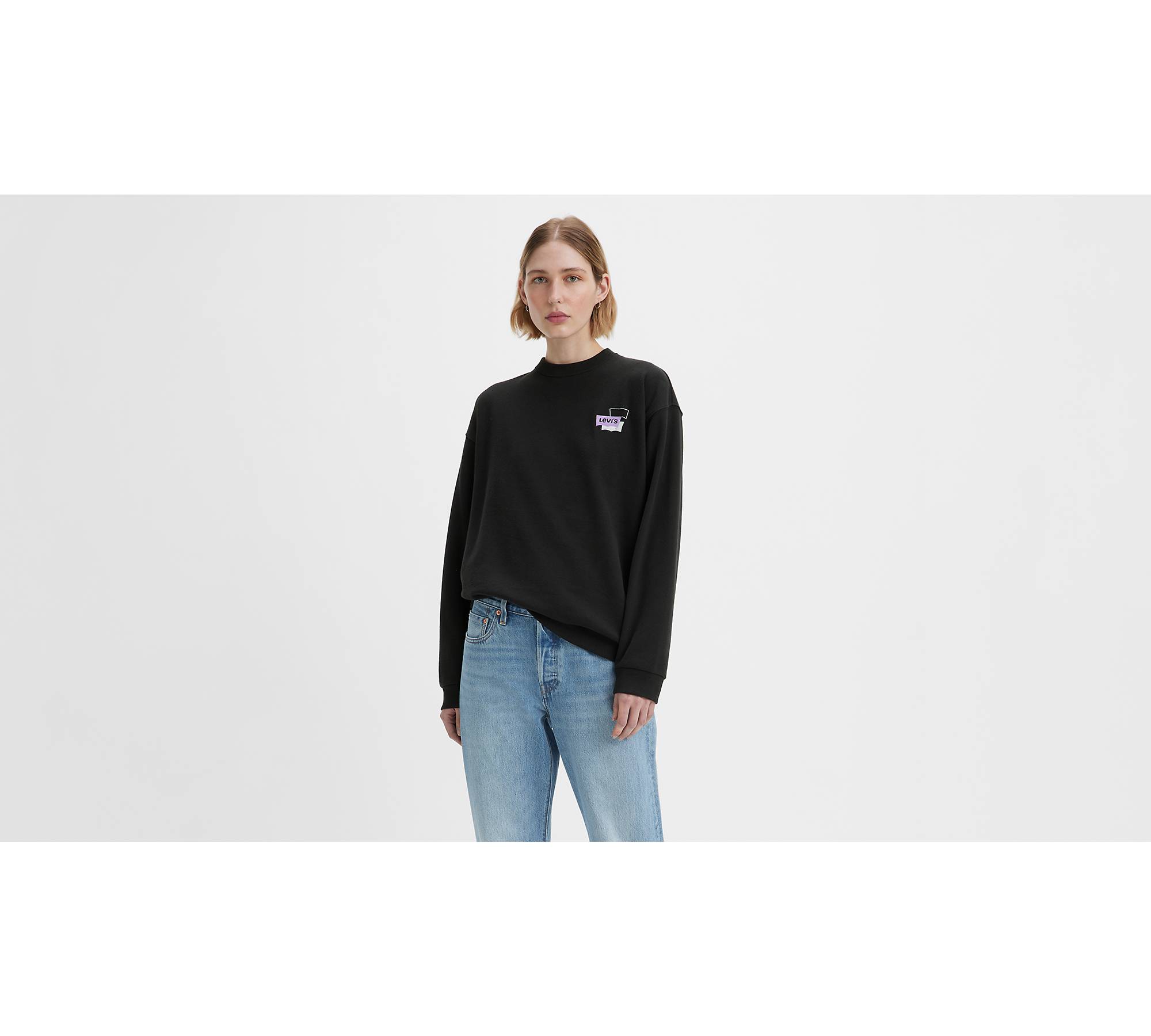 Graphic Salinas Crewneck Sweatshirt - Black | Levi's® US