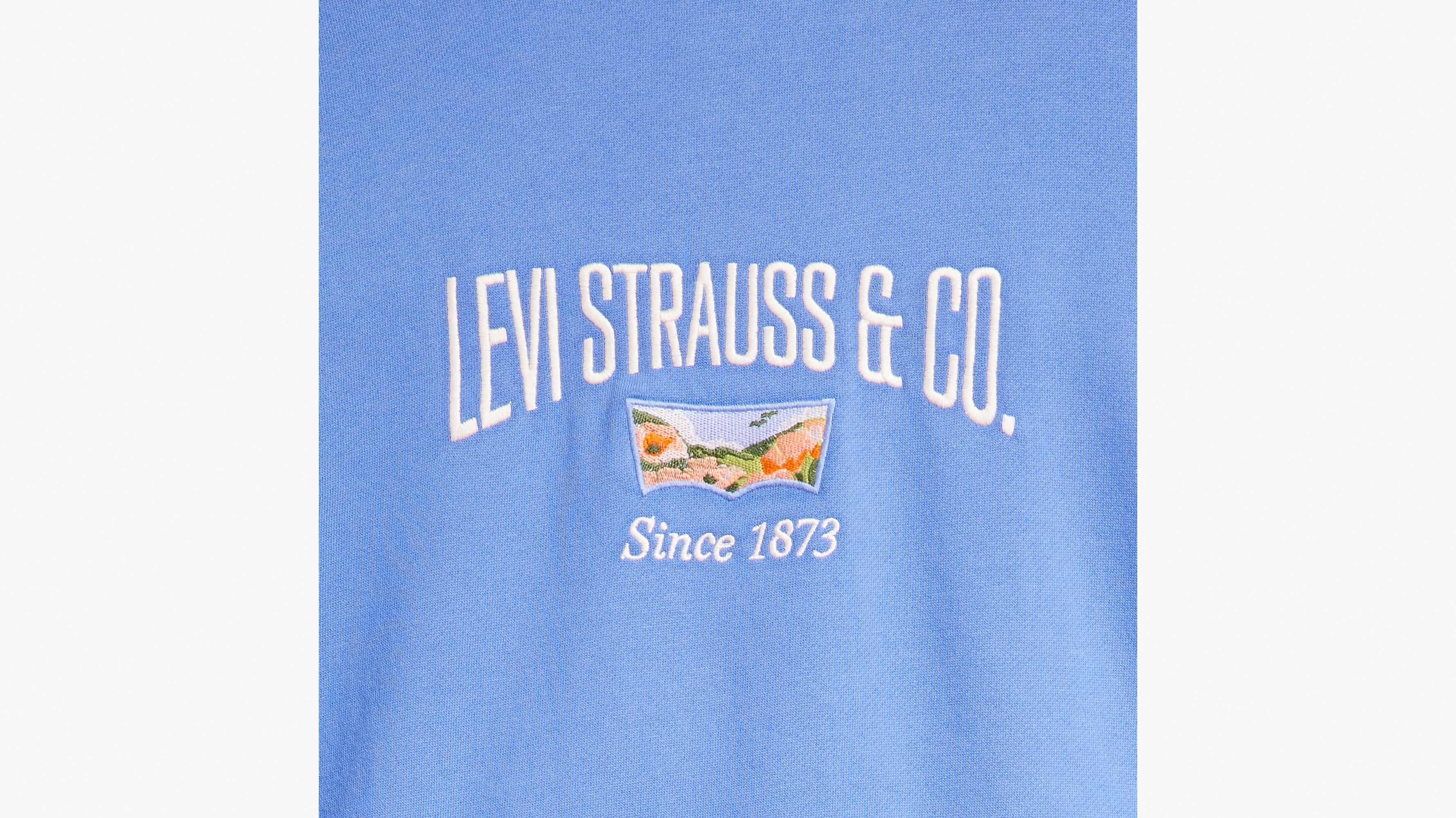 Felpa Levi's Salinas Crew Donna - Cotone Morbido, Grafica Mini BW, Bianco