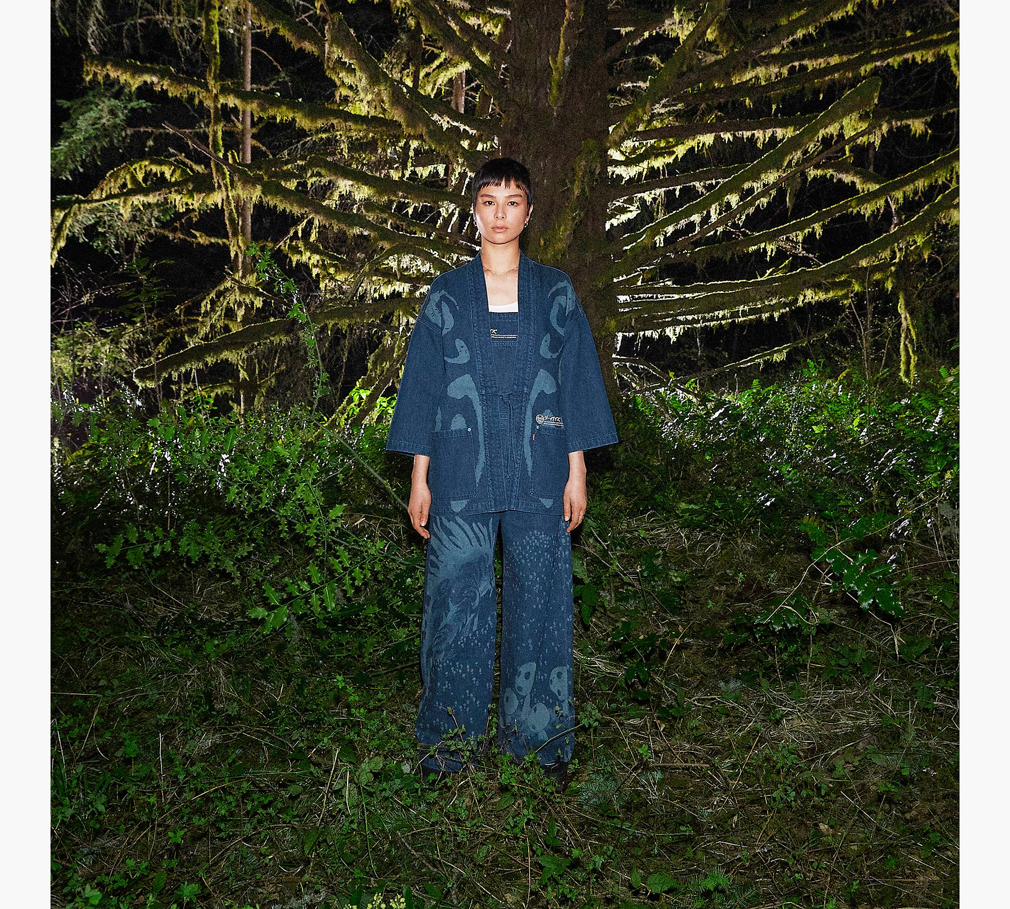 Levi's® X Princess Mononoke Kimono Jacket - Blue | Levi's® FR