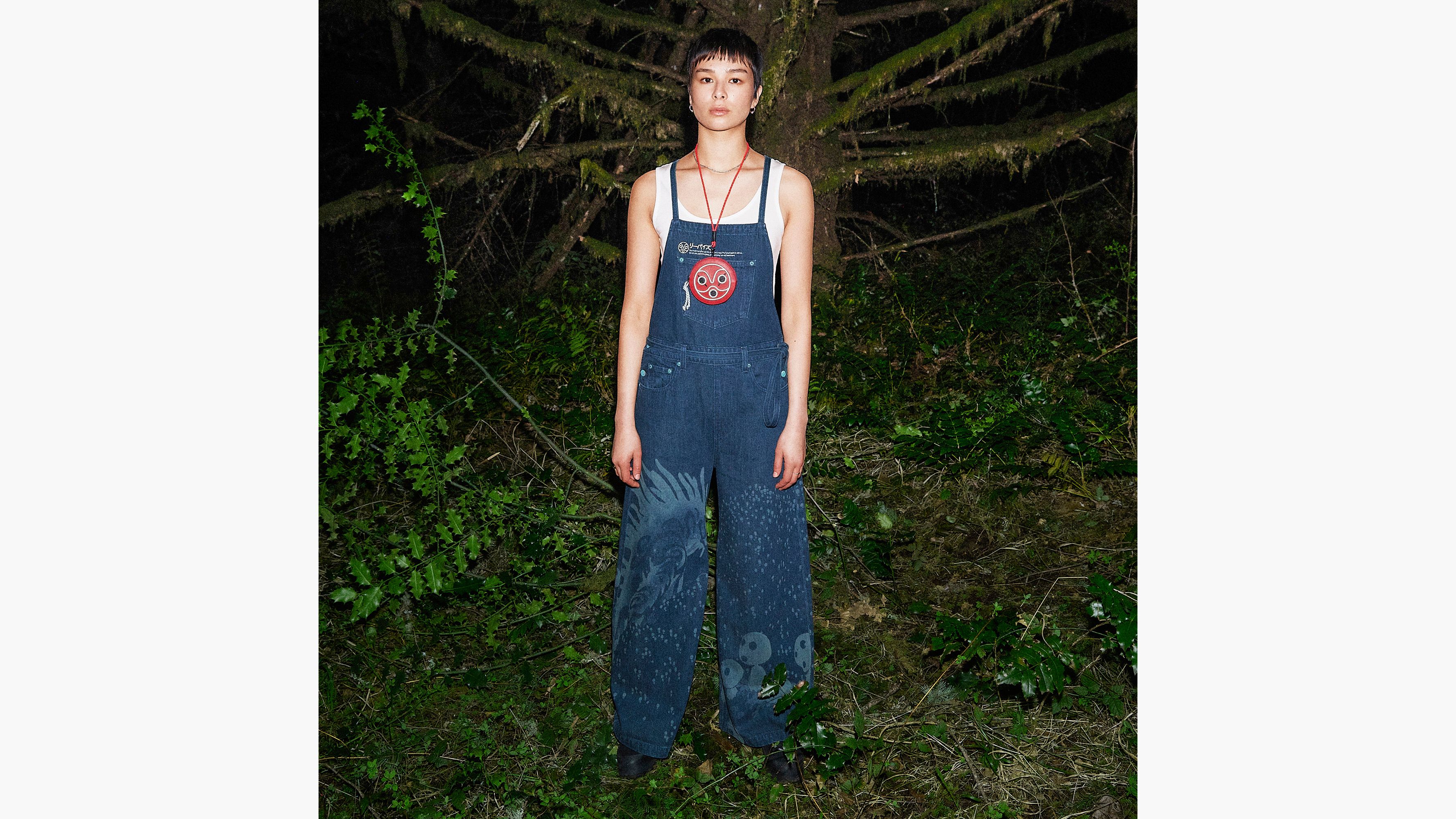 Levi's® X Princess Mononoke Kodama Overalls - Green | Levi's® CA