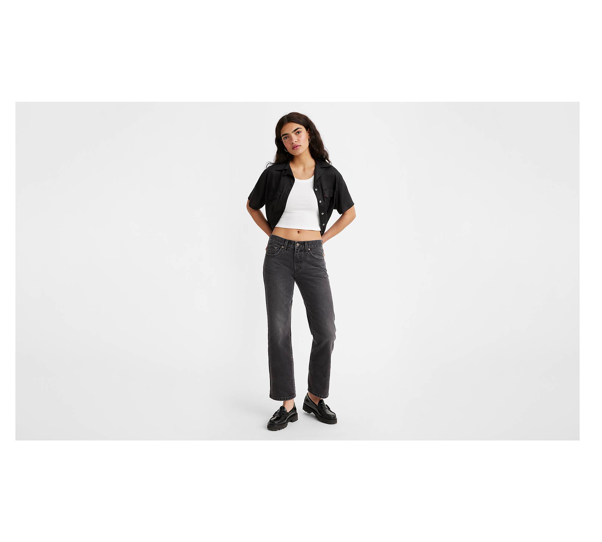 Women's Bootcut and Flare Jeans, Black/Dark grey