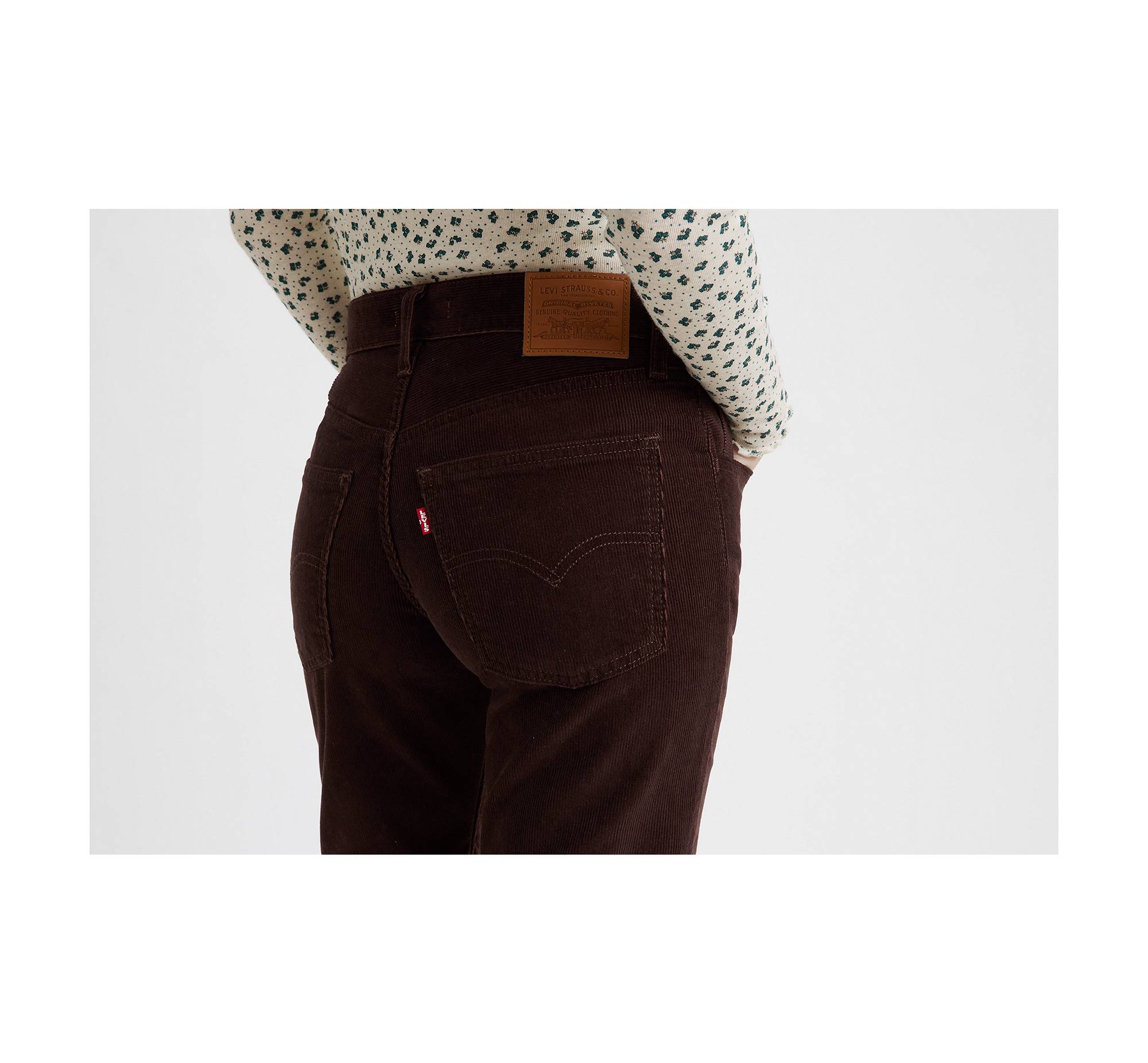 Stradivarius flare pants with split detail in chocolate