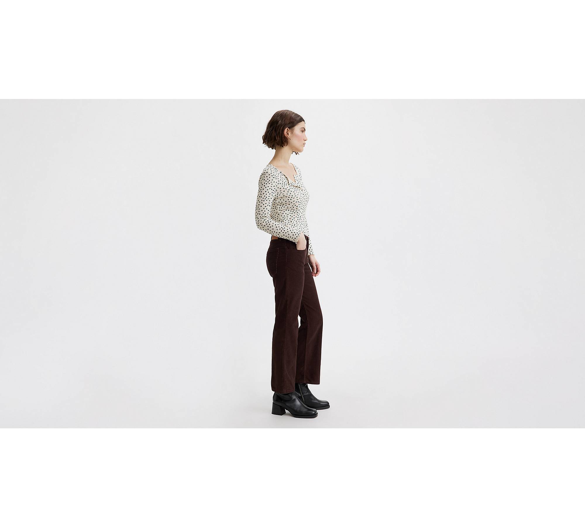 Middy Ankle Corduroy Bootcut Women's Pants - Brown | Levi's® US