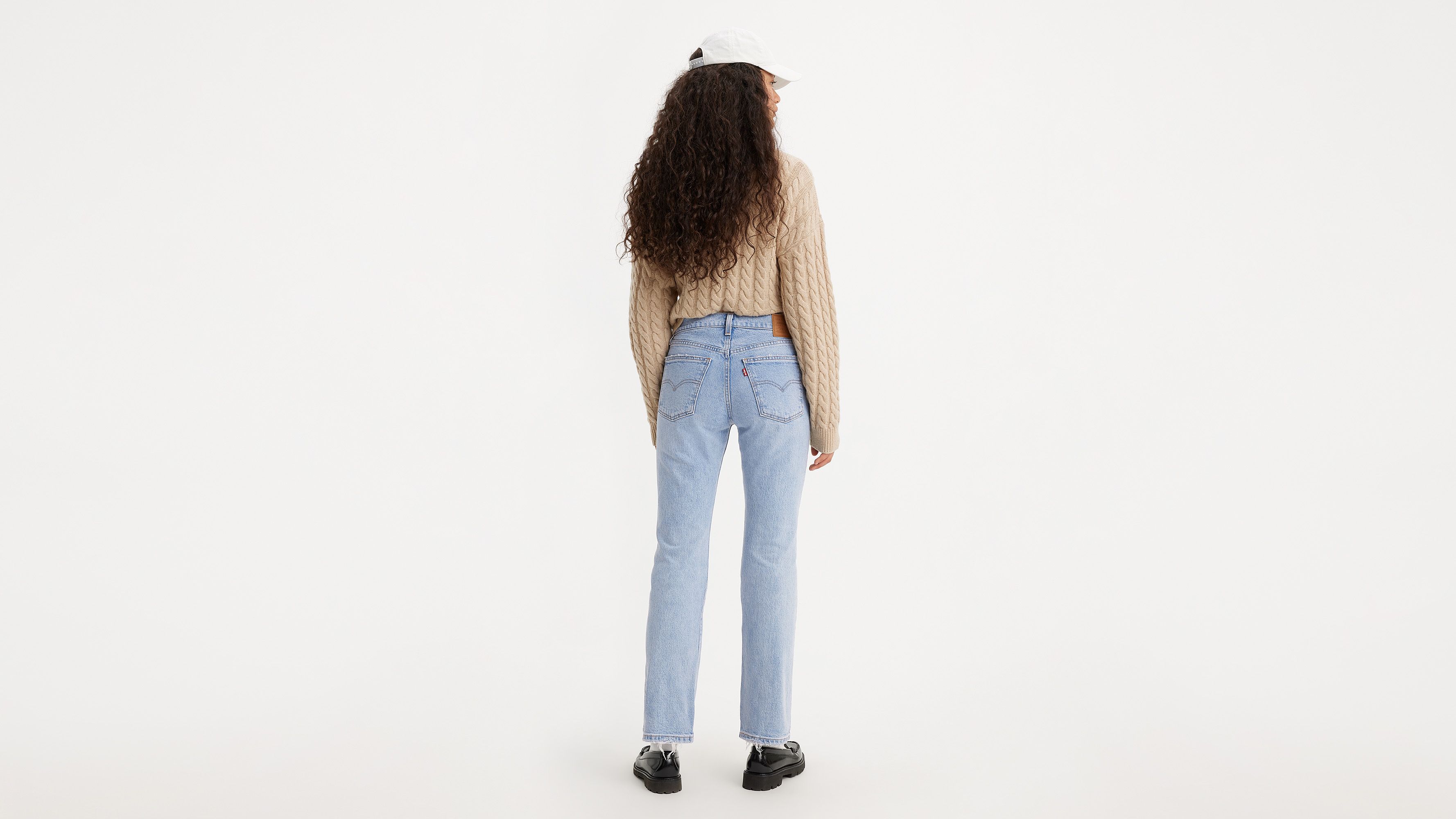 【I AM MARI】Facial Banding Bootcut Pants Cffvdiz Bootcut Jeans for Women Mid Waist Slim Stretch Back