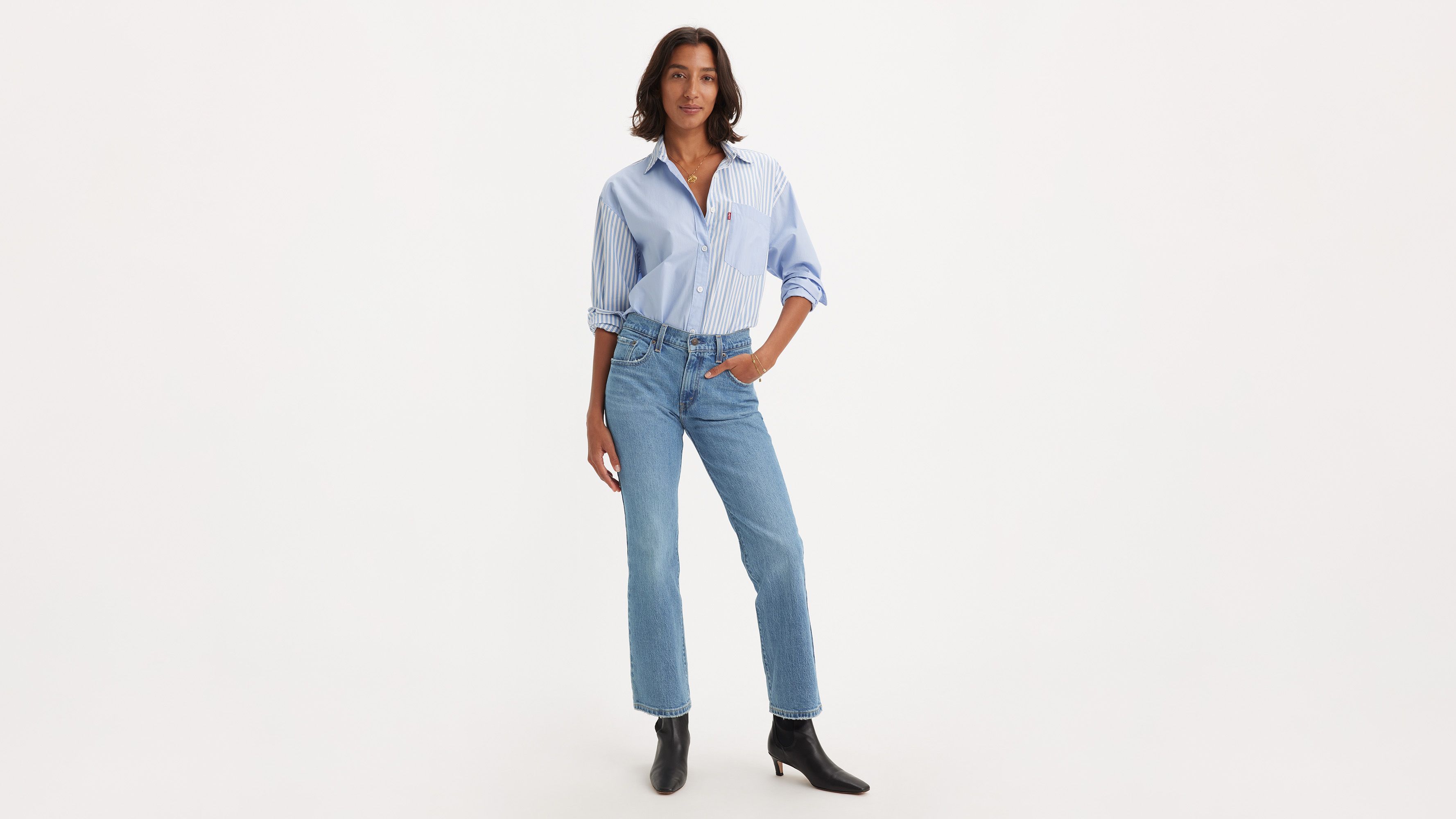 Levi's Middy Bootcut Women's Jeans 25x31 In In Patches