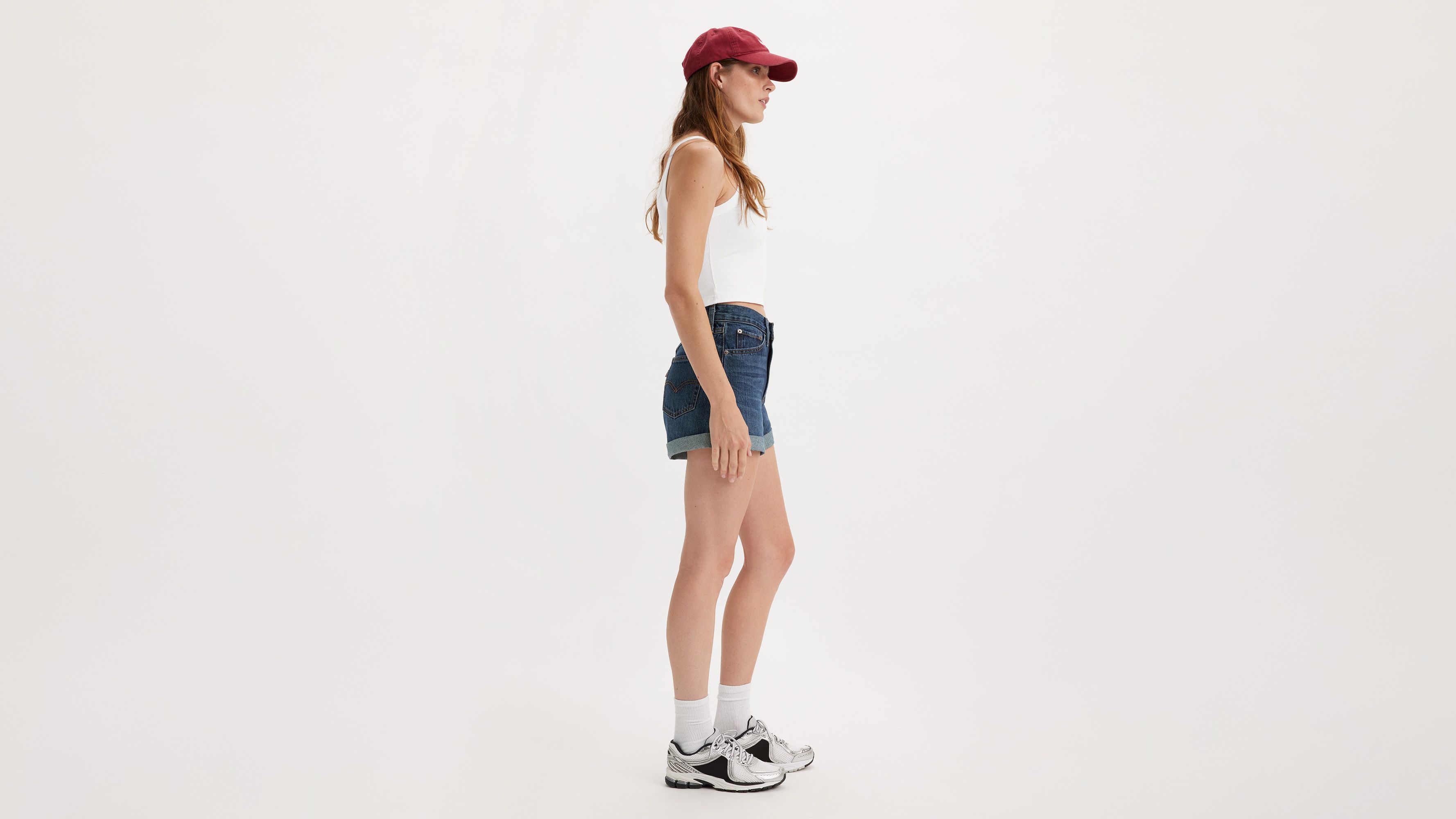 Shop Levi's 80's Mom Shorts In Taking The Stairs
