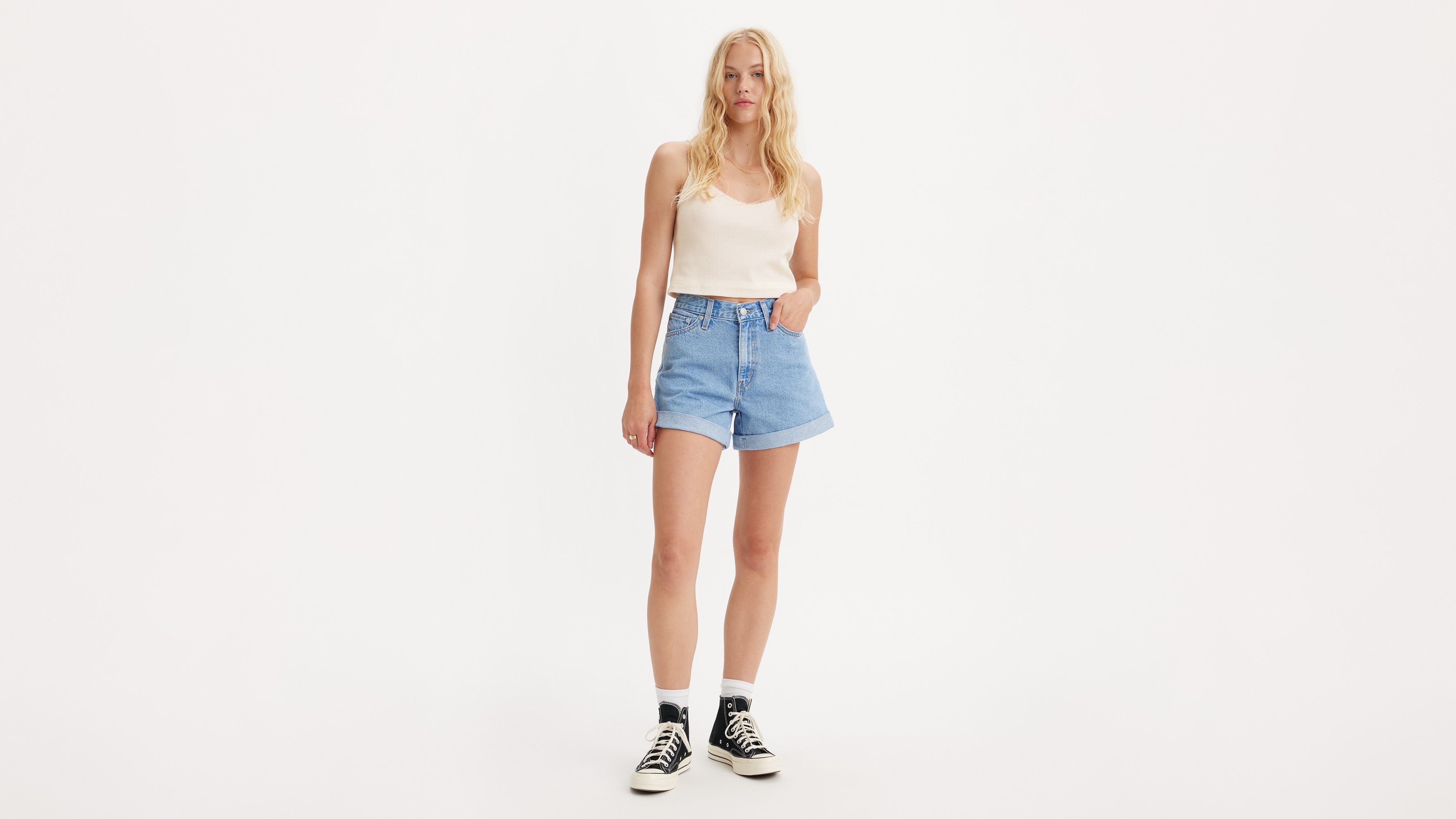 Rolled 80s Mom Women's Shorts