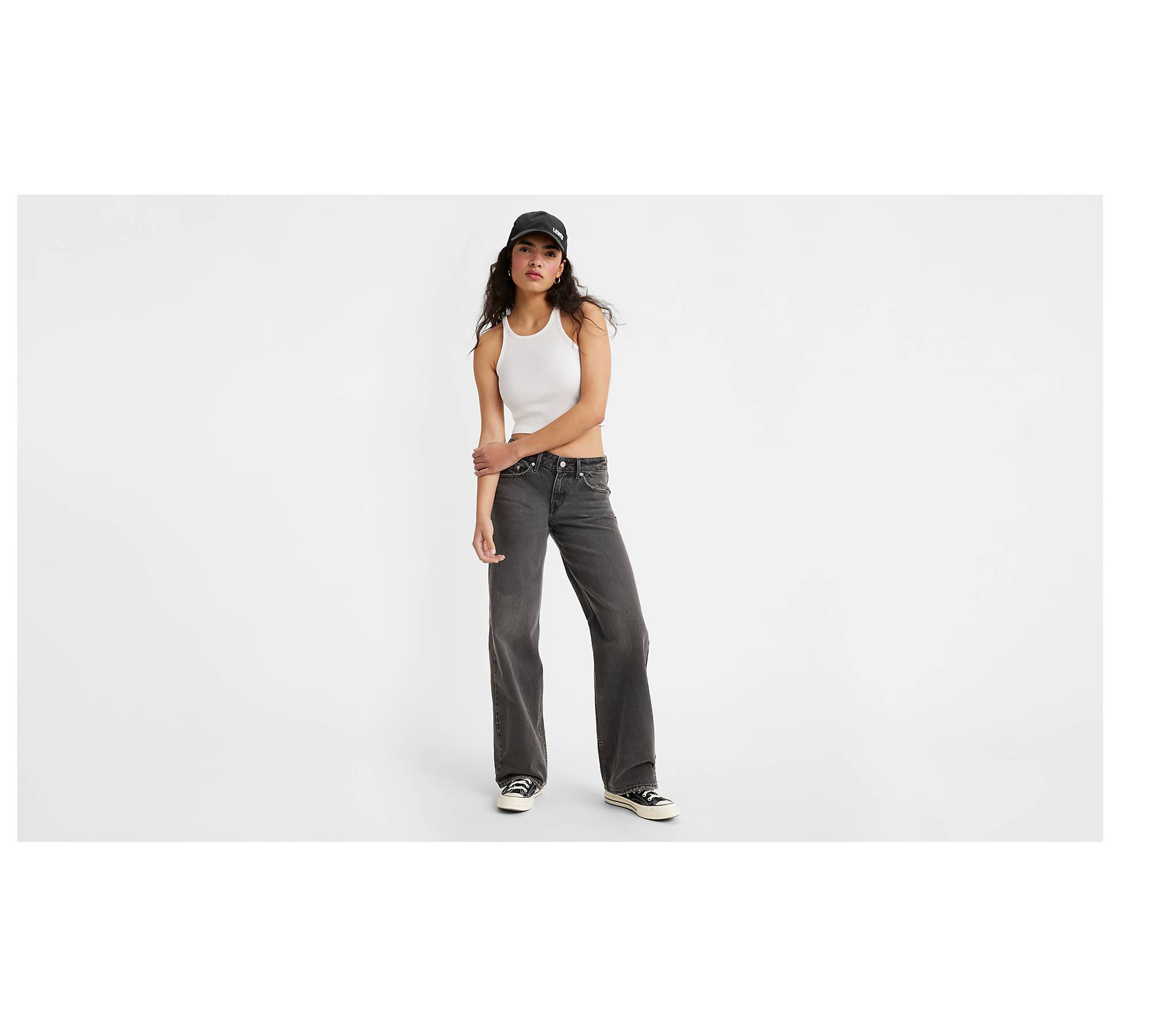 Women's Petite Jeans  Baggy, Straight, High-Waisted, Low-Rise