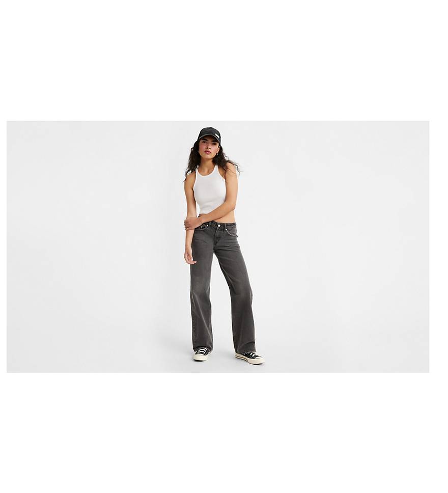 Low Rise Baggy Jeans in Black - Women's Y2K Denim Pants – ™