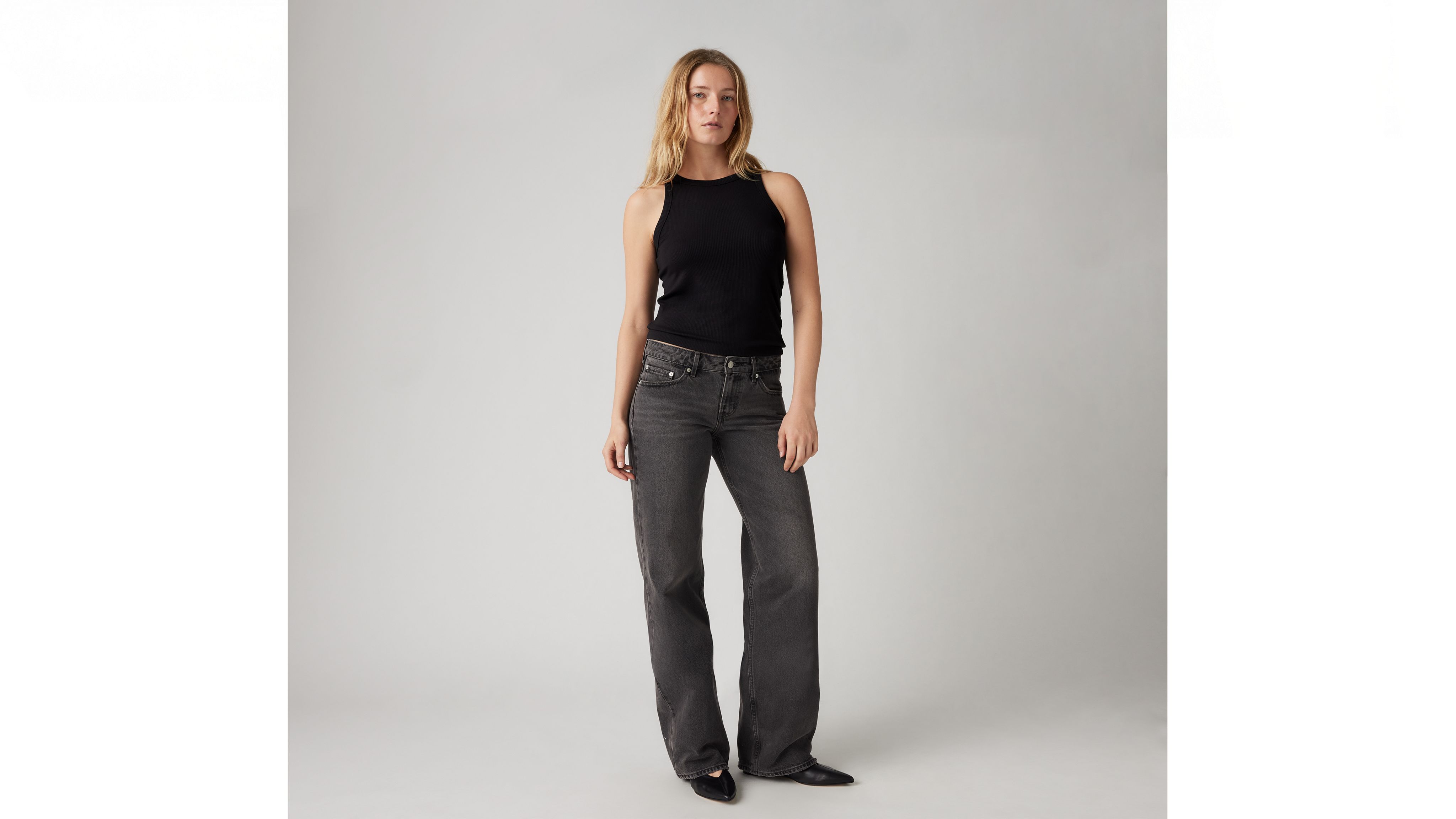 Women Black Ultra Low Rise Chain Trousers