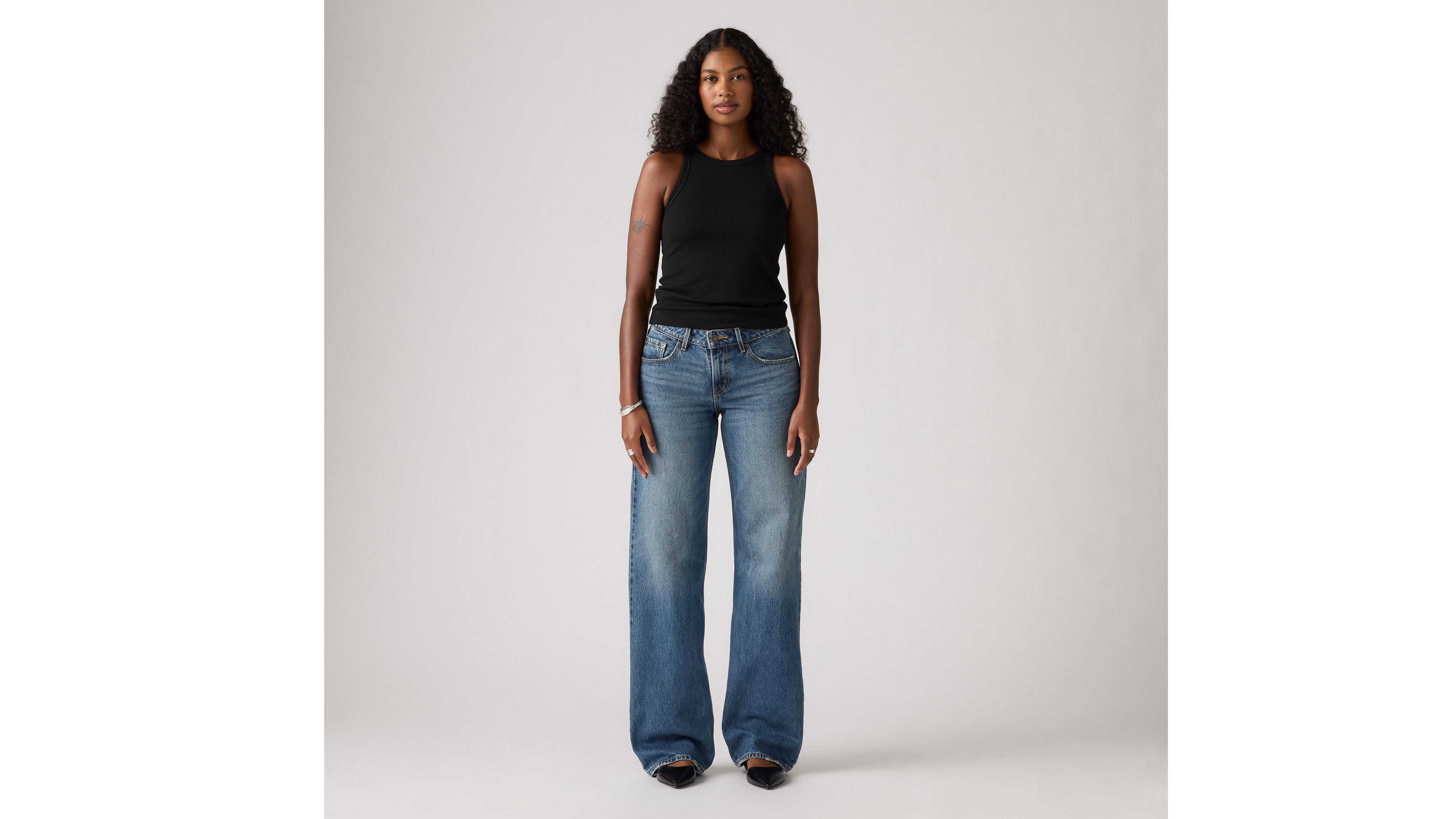 Low Loose Women's Jeans - Light Wash