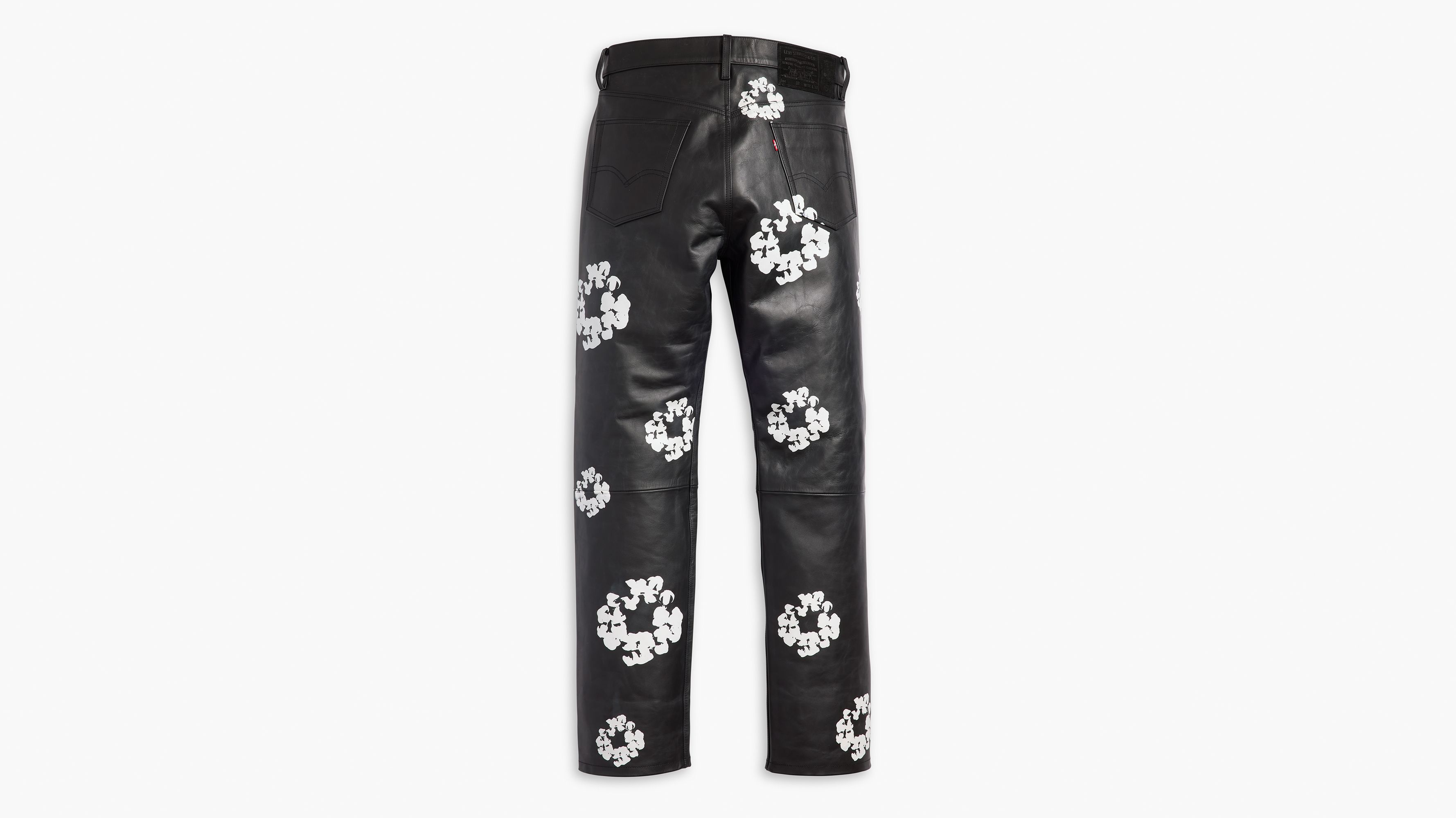 Levi's® X Denim Tears Leather Cotton Wreath Pants - Black