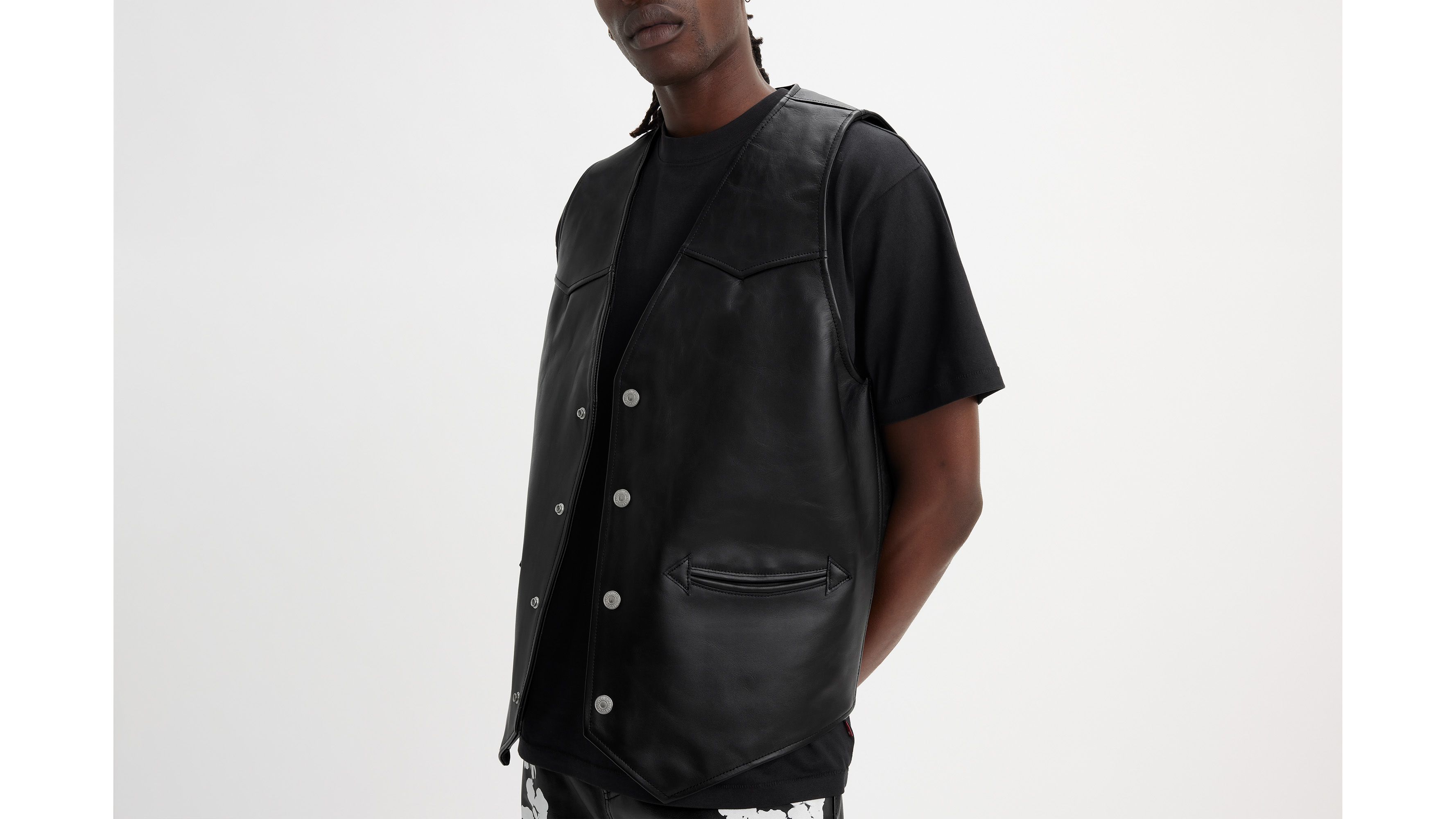  DAISHA Men's Hooks & Eyes Compression Corset Vest
