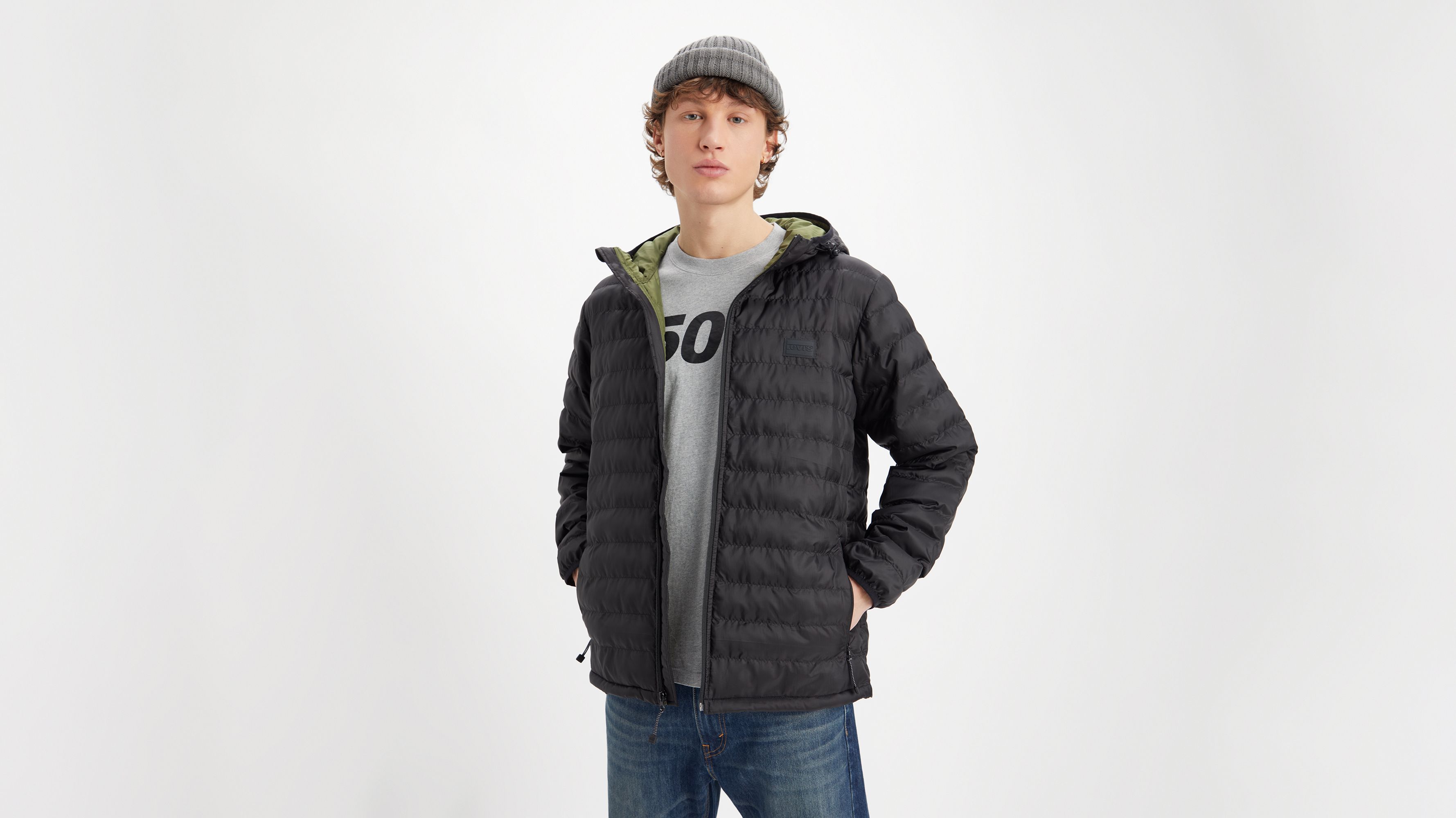 Pierce Packable Jacket - Black | Levi's® GE