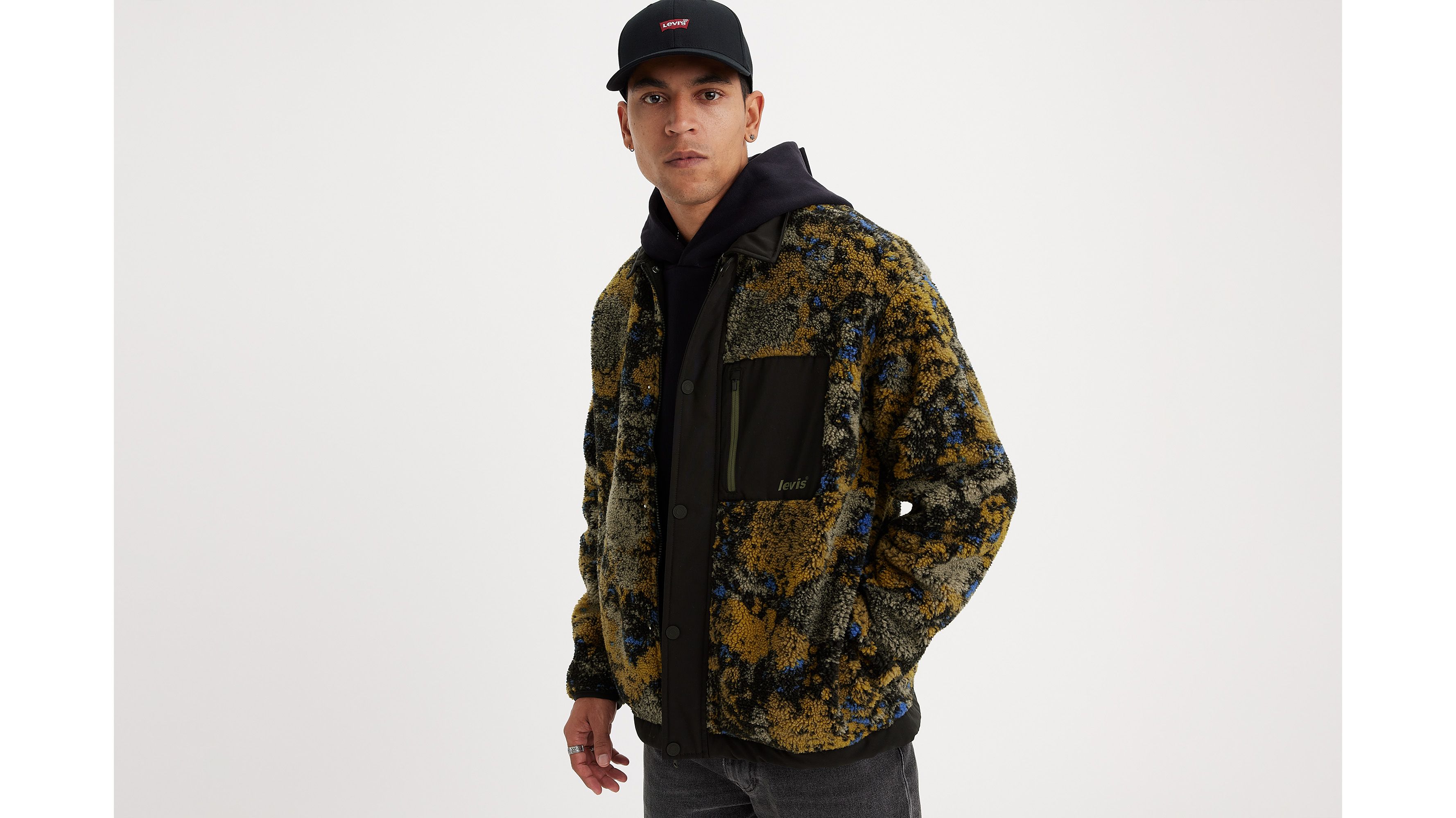 Levi's hooded sherpa online bomber jacket