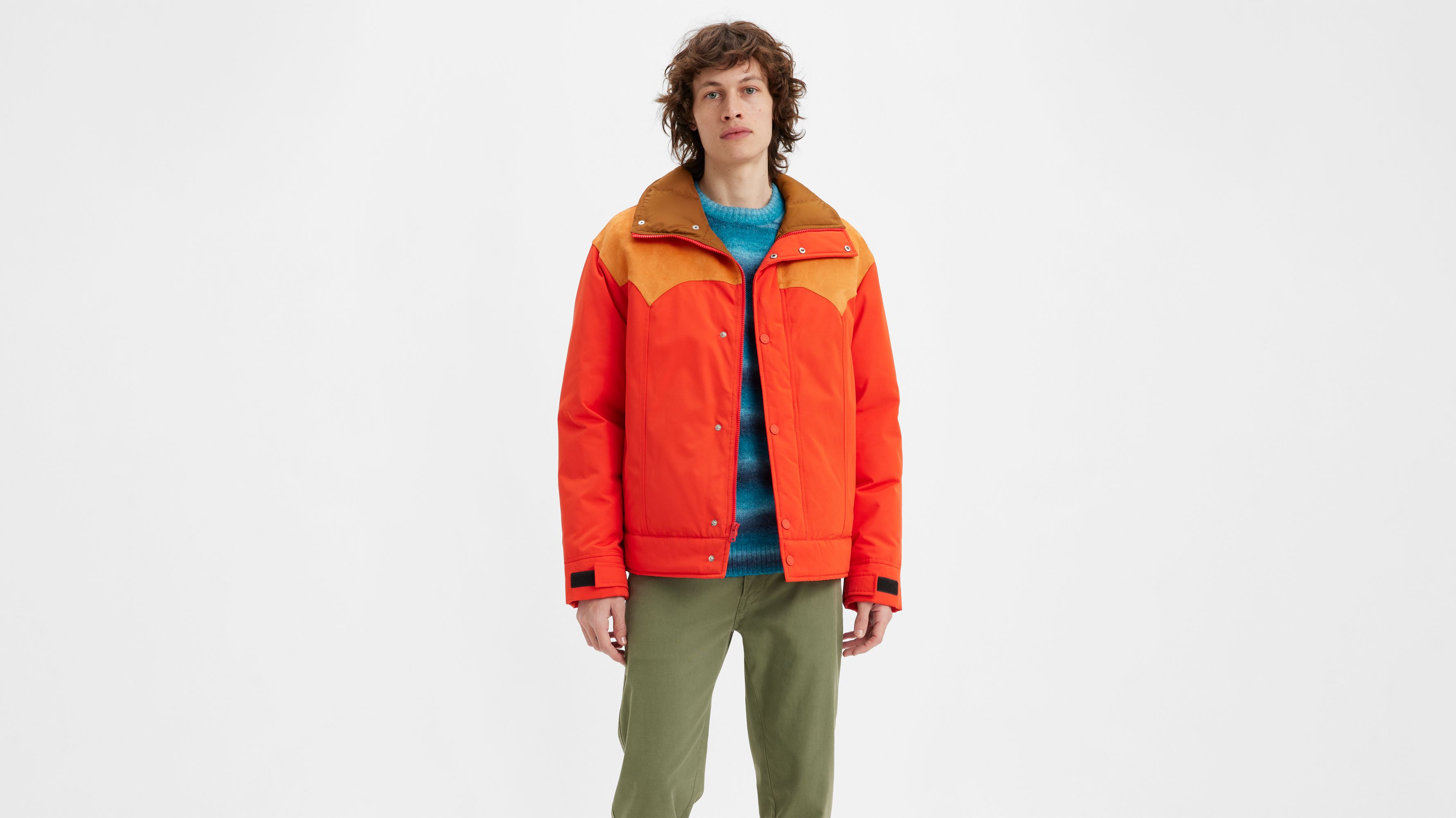 Webster Western Puffer Jacket - Orange | Levi's® US