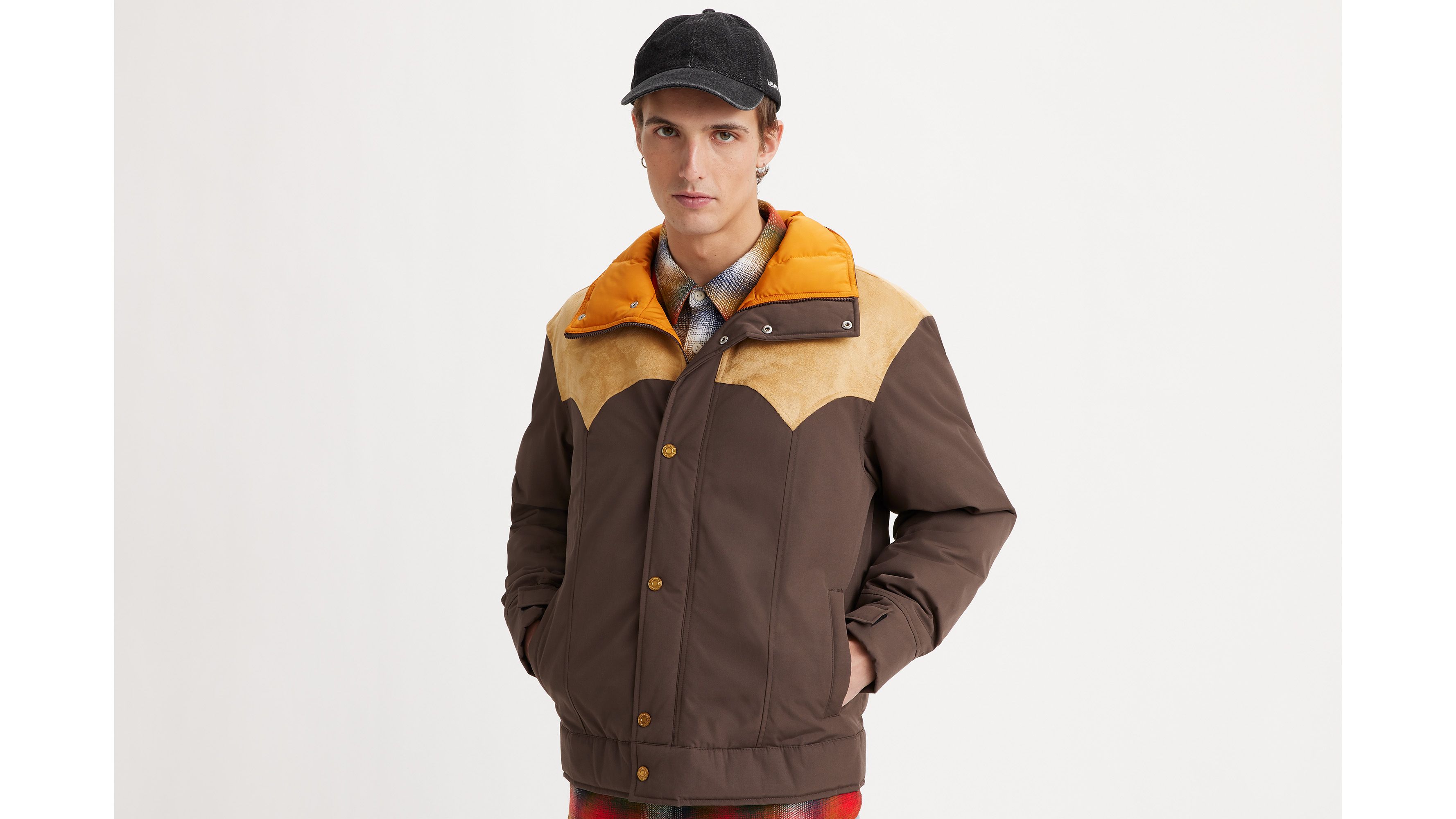 Webster Western Puffer Jacket - Brown | Levi's® US