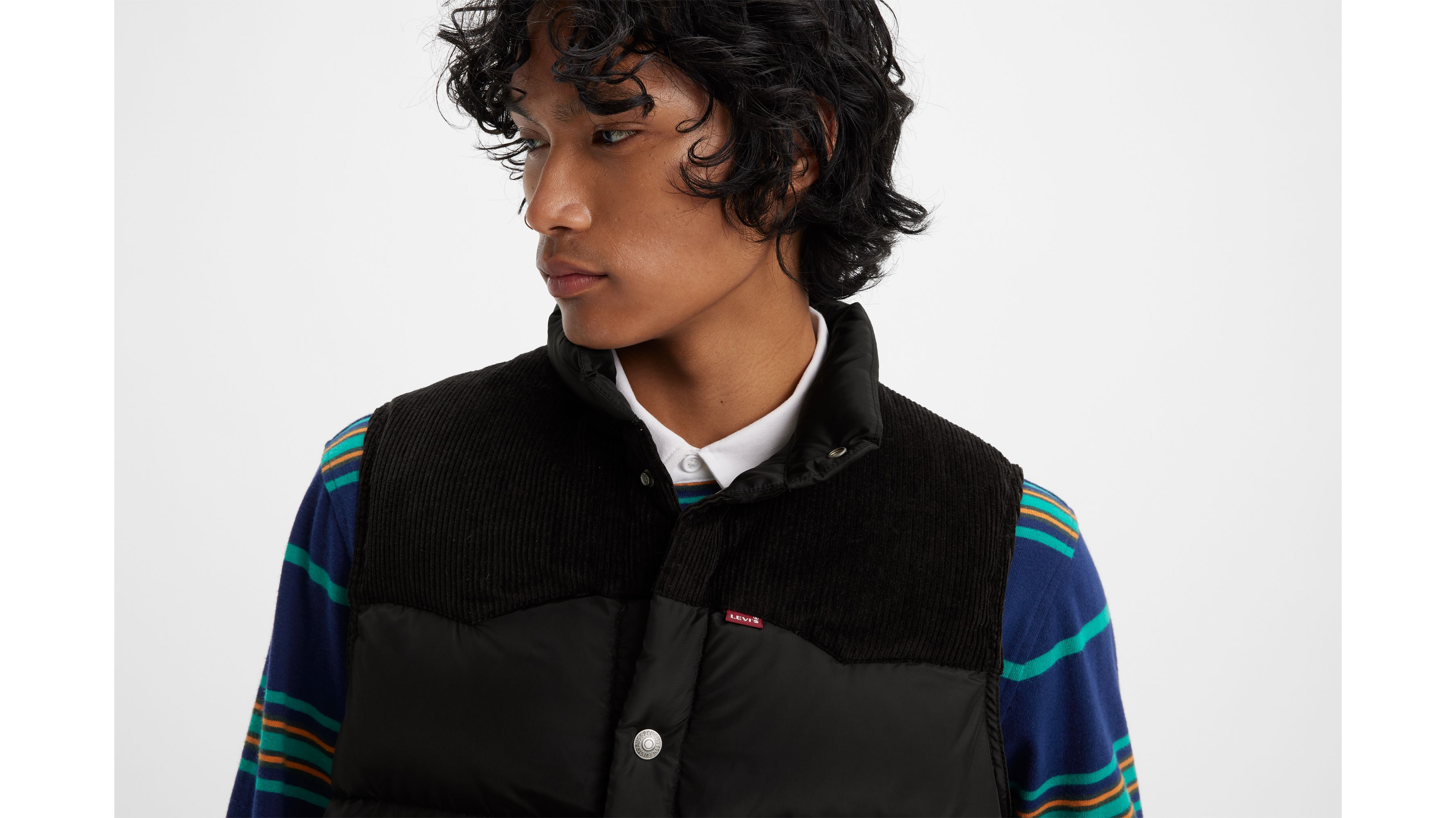 Gilet Levi's Western Super Puff Homme - Doudoune Matelassée Avec Détails Western - Isolation Chaude, Poches Pratiques