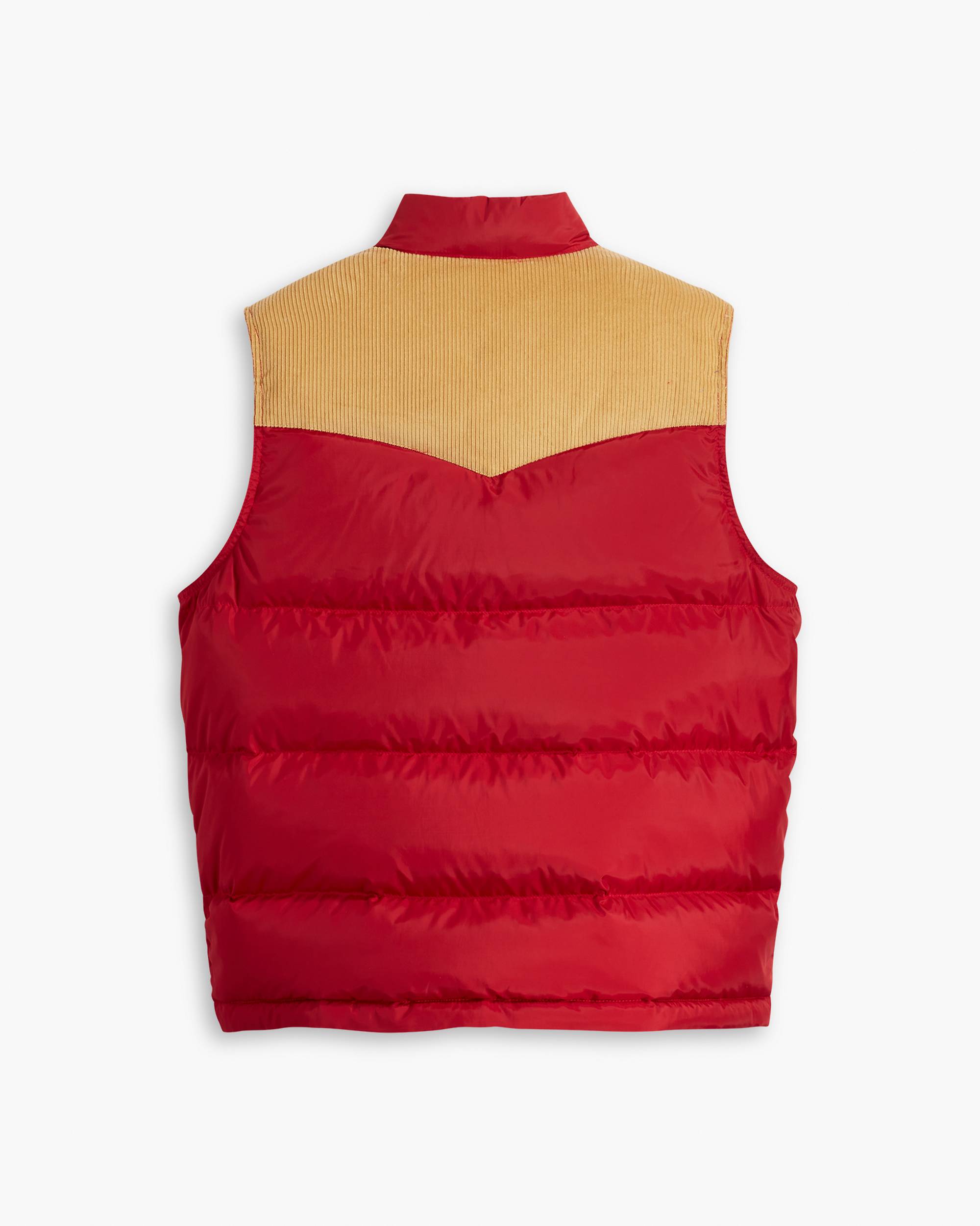 Western Super Puffer Vest - Red | Levi's® CZ Western Super Puffer Vest - Red | Levi's® CZ