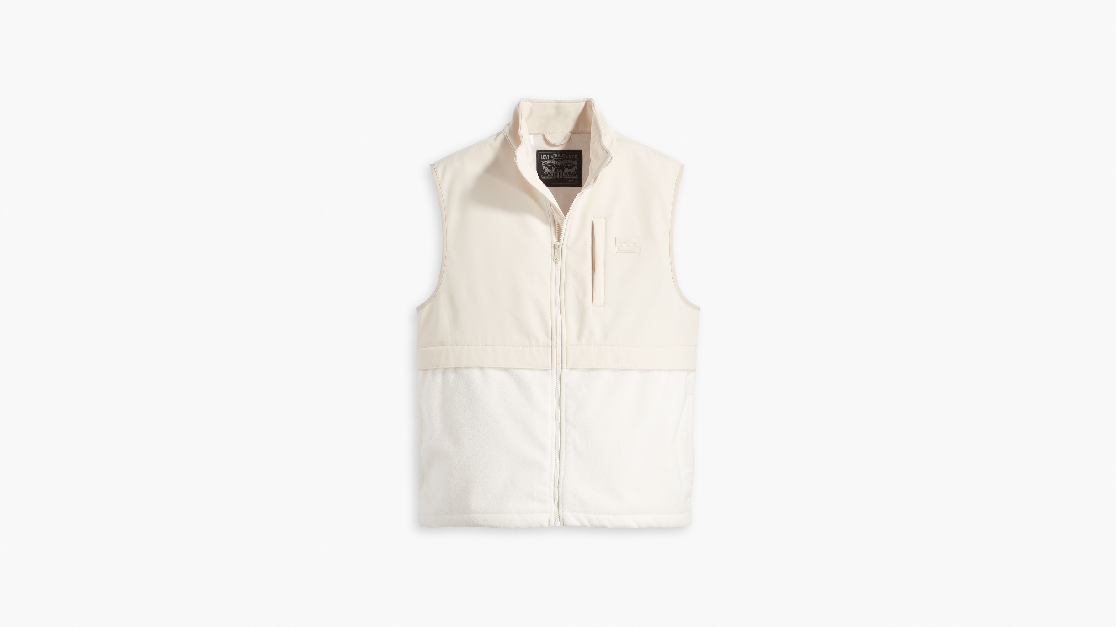 Geary Fleece Vest - Beige