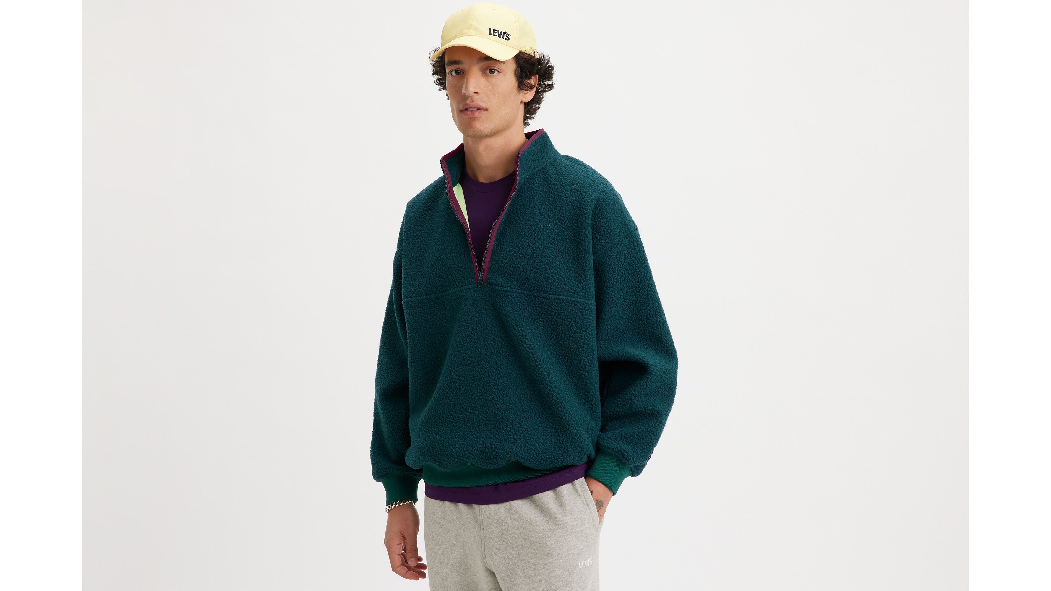 Gold Tab™ Shoreline Half Zip Jacket - Green | Levi's® US