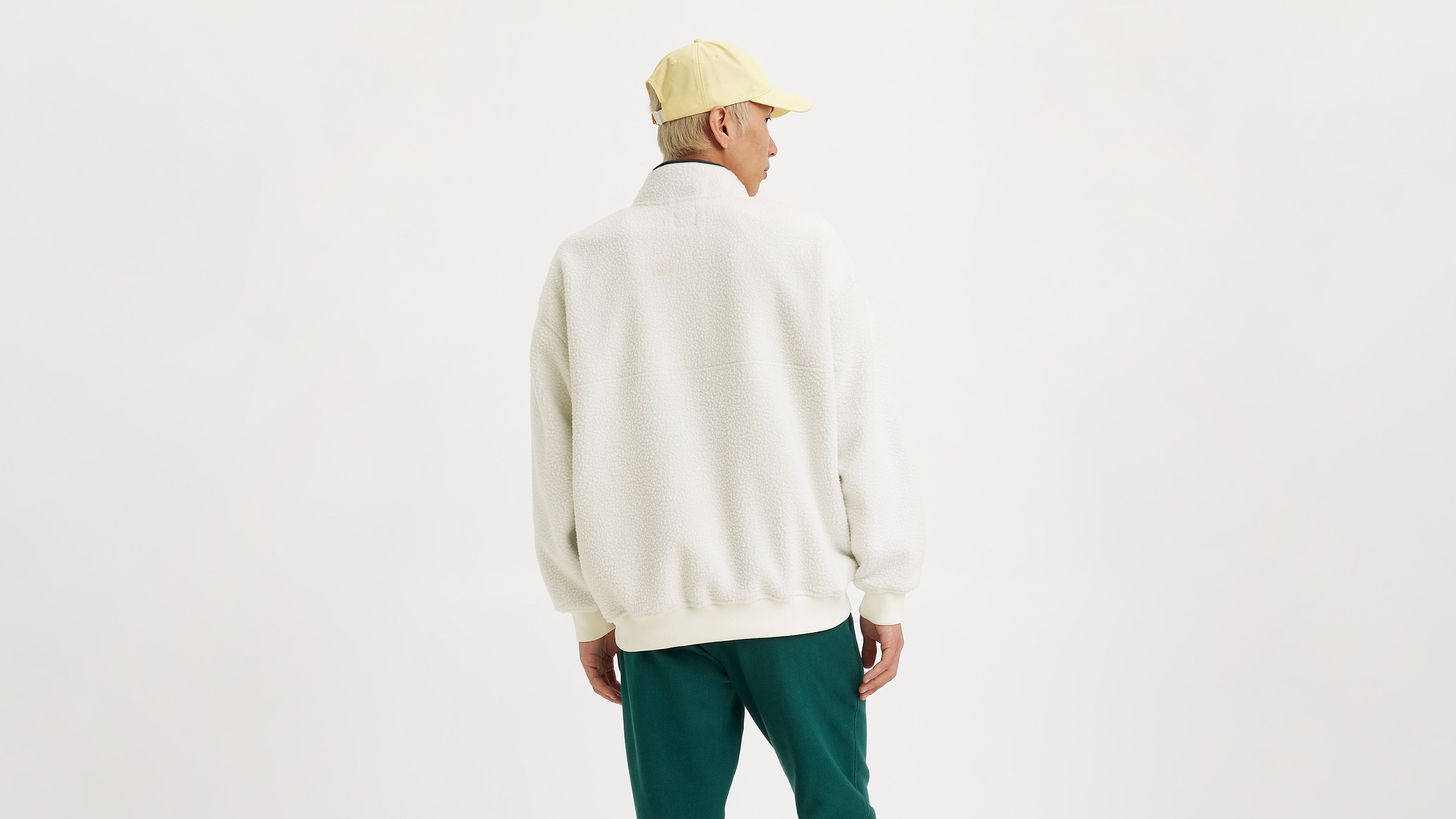 Levi's® Gold Tab™ Shoreline Half Zip Sweatshirt - Cream