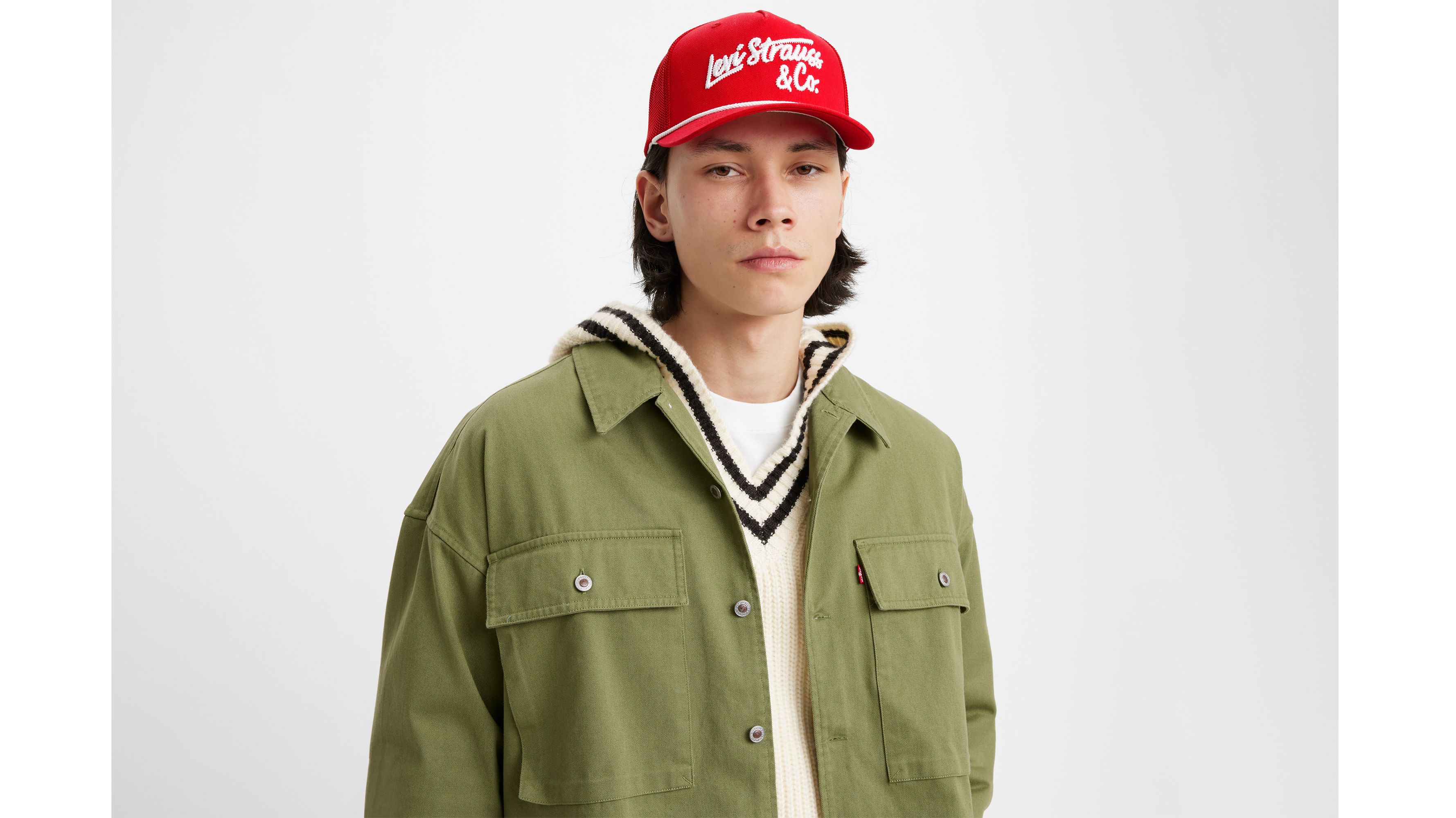 Giacca camicia con tasca applicata 3