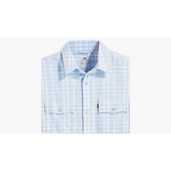 Short Sleeve Relaxed Fit Western Shirt - White