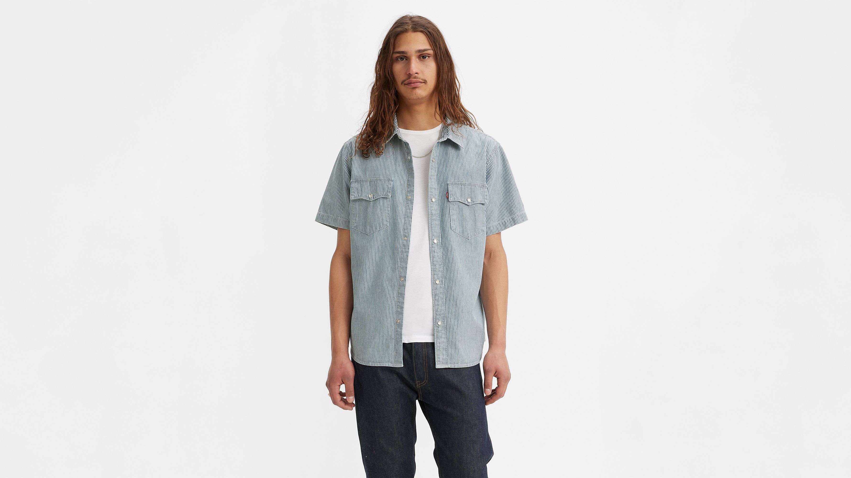 Relaxed Fit Kurzarm-Westernhemd 2