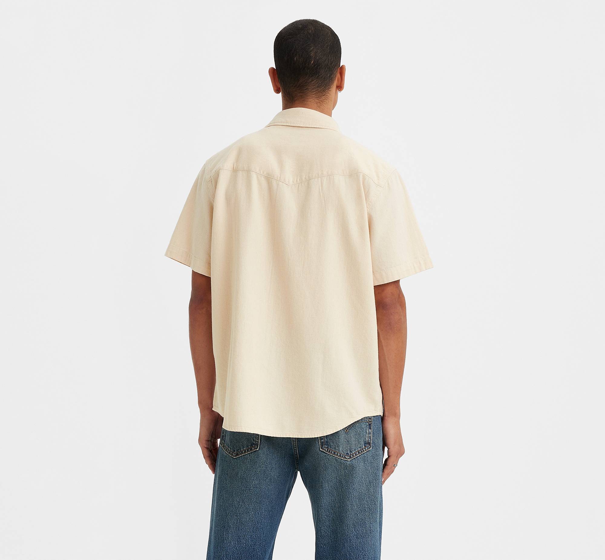 Short Sleeve Relaxed Fit Western Shirt - Beige | Levi's® XK