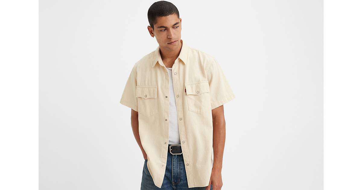 Short Sleeve Relaxed Fit Western Shirt - White | Levi's® US