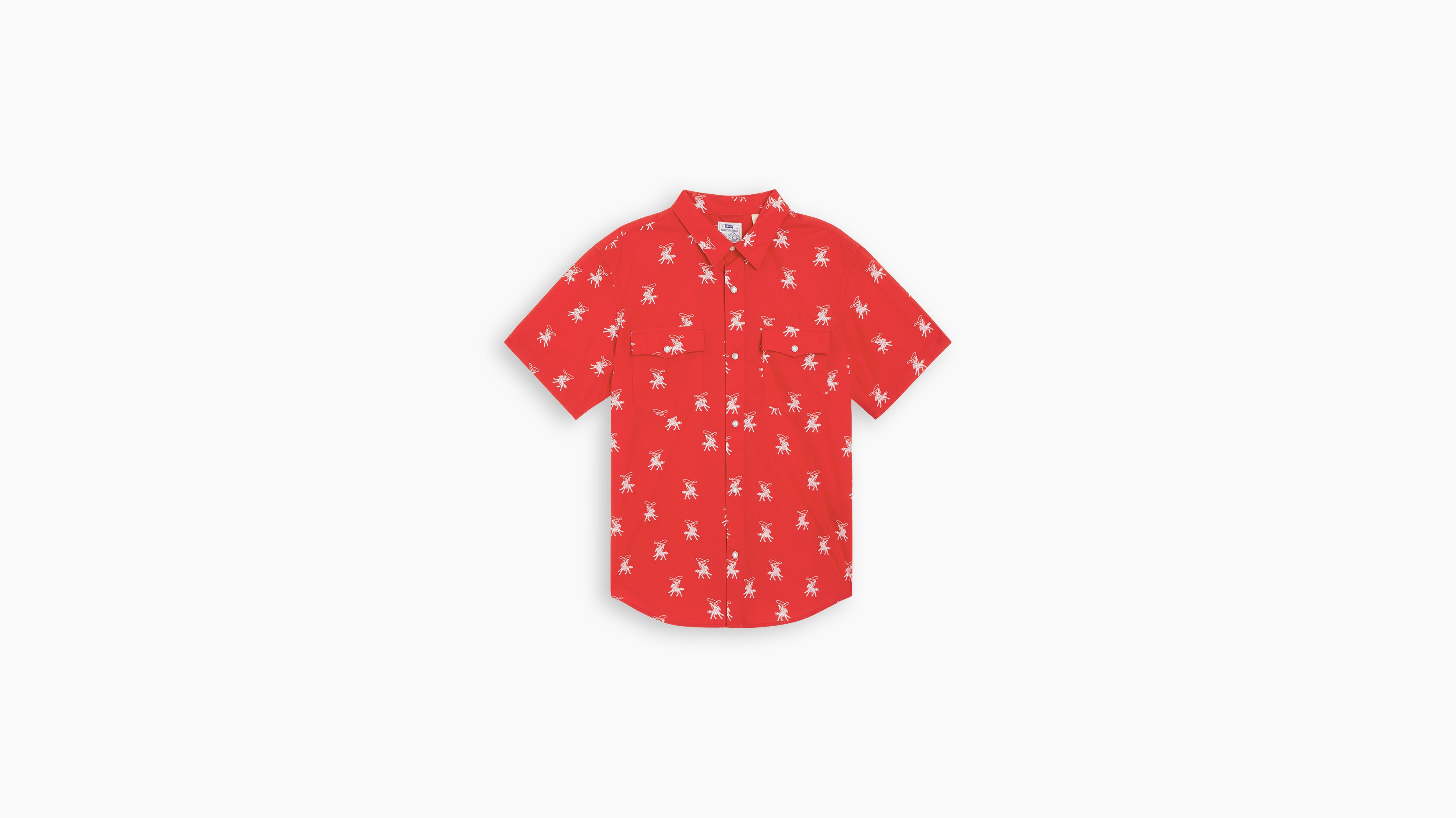 Relaxed Fit Kurzarm-Westernhemd 1