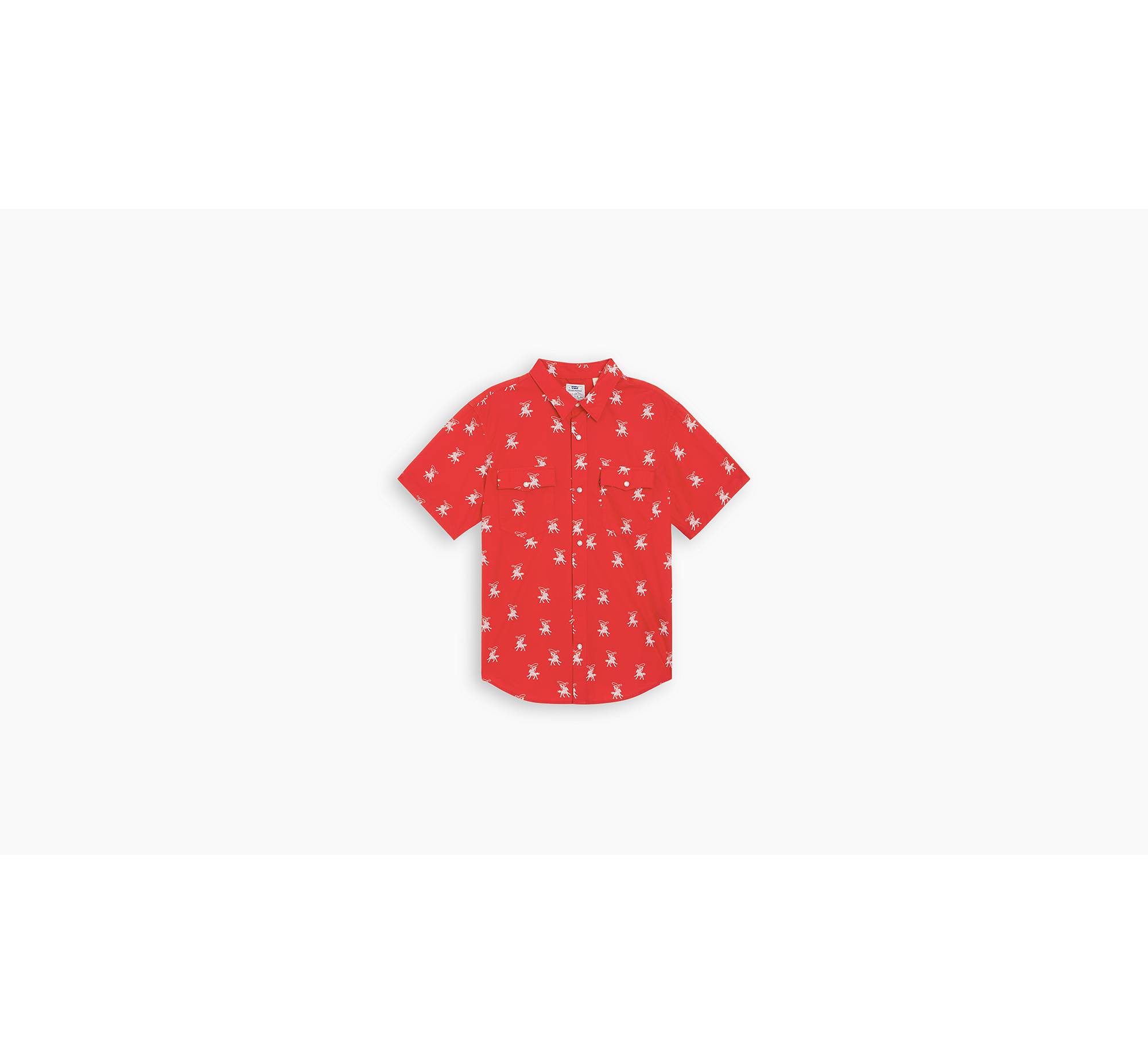 Relaxed Fit Short Sleeve T-shirt - Red