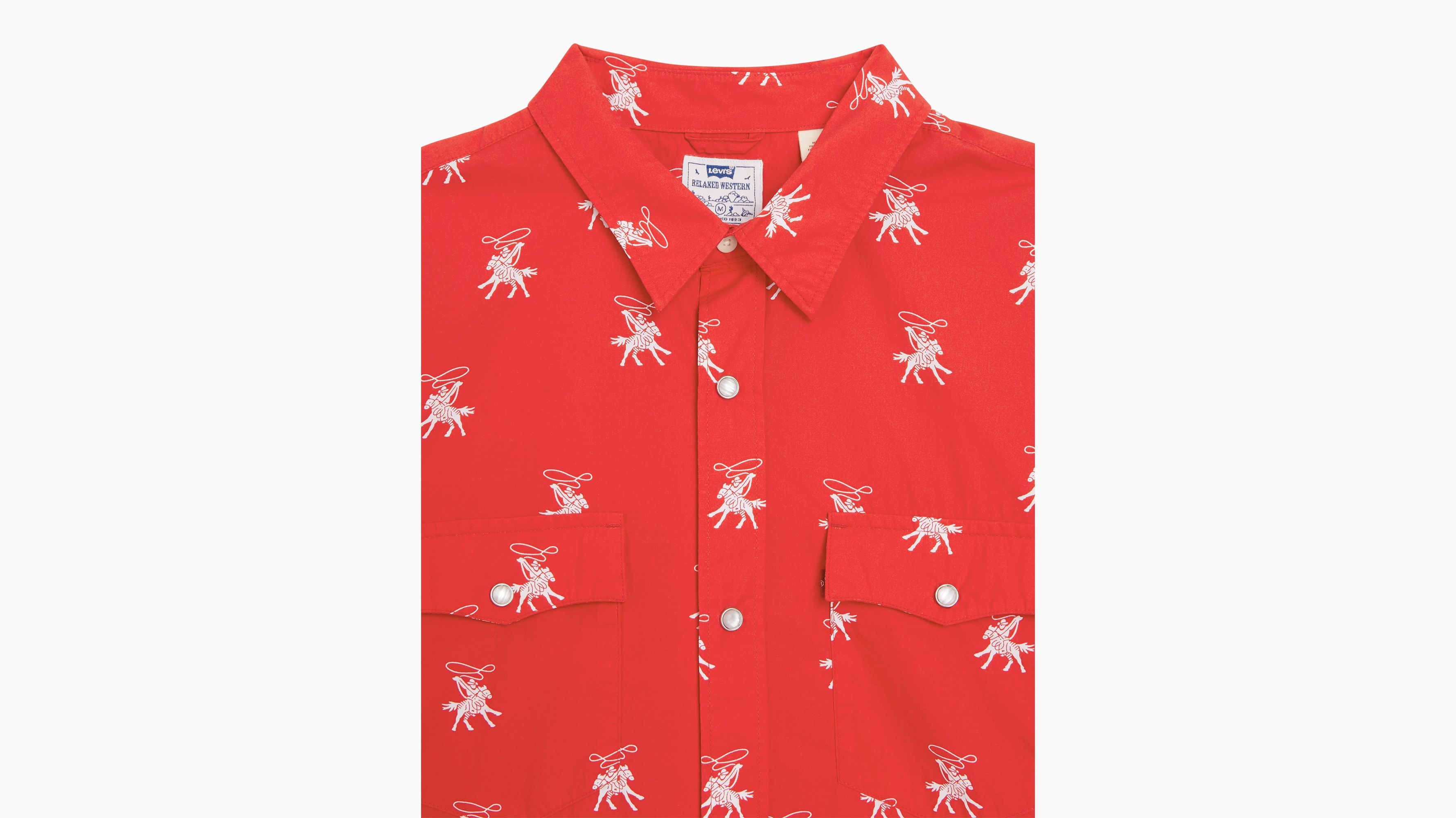 Relaxed Fit Kurzarm-Westernhemd 3