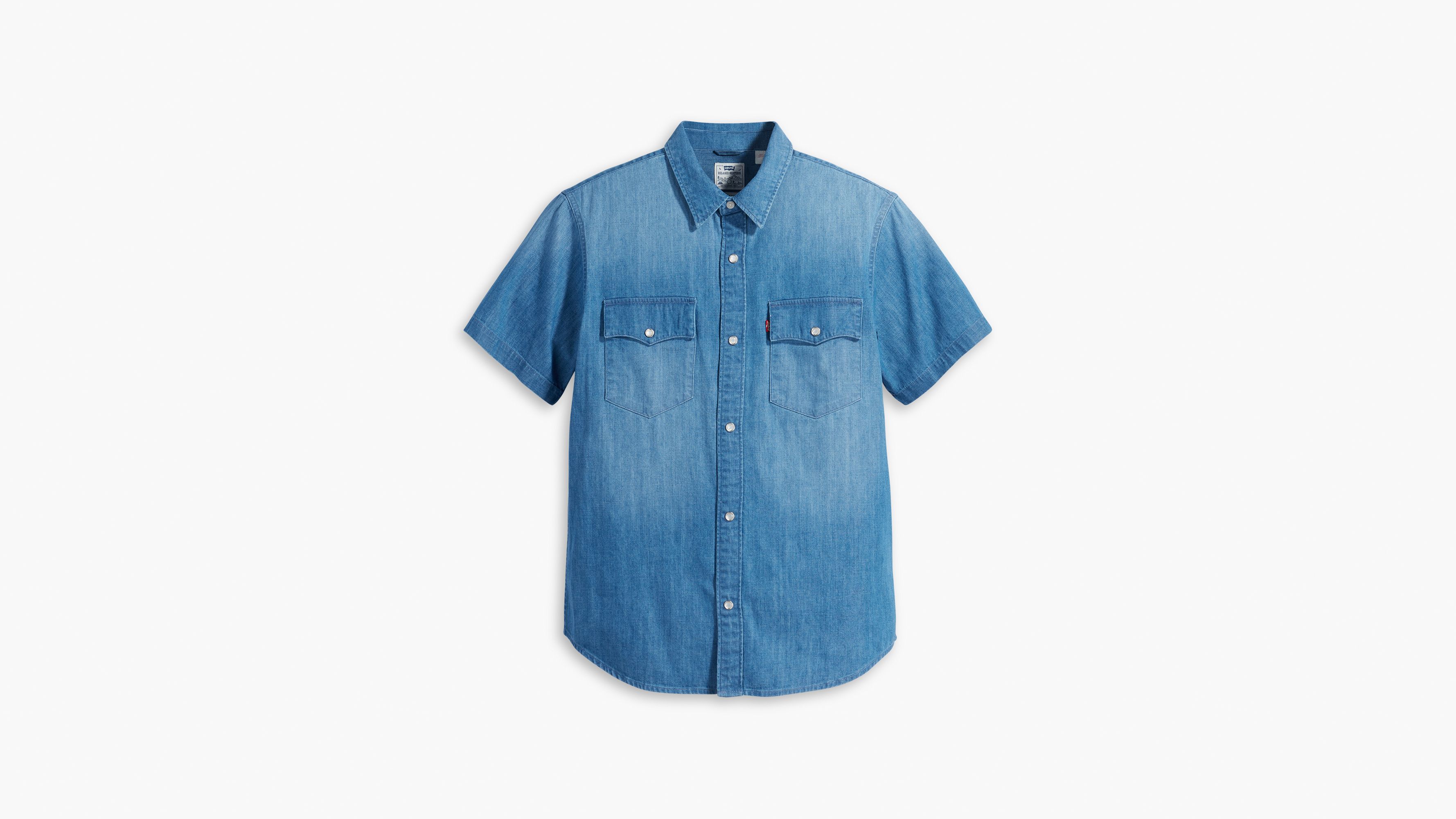 Short Sleeve Relaxed Fit Western Shirt - Blue | Levi's® GB