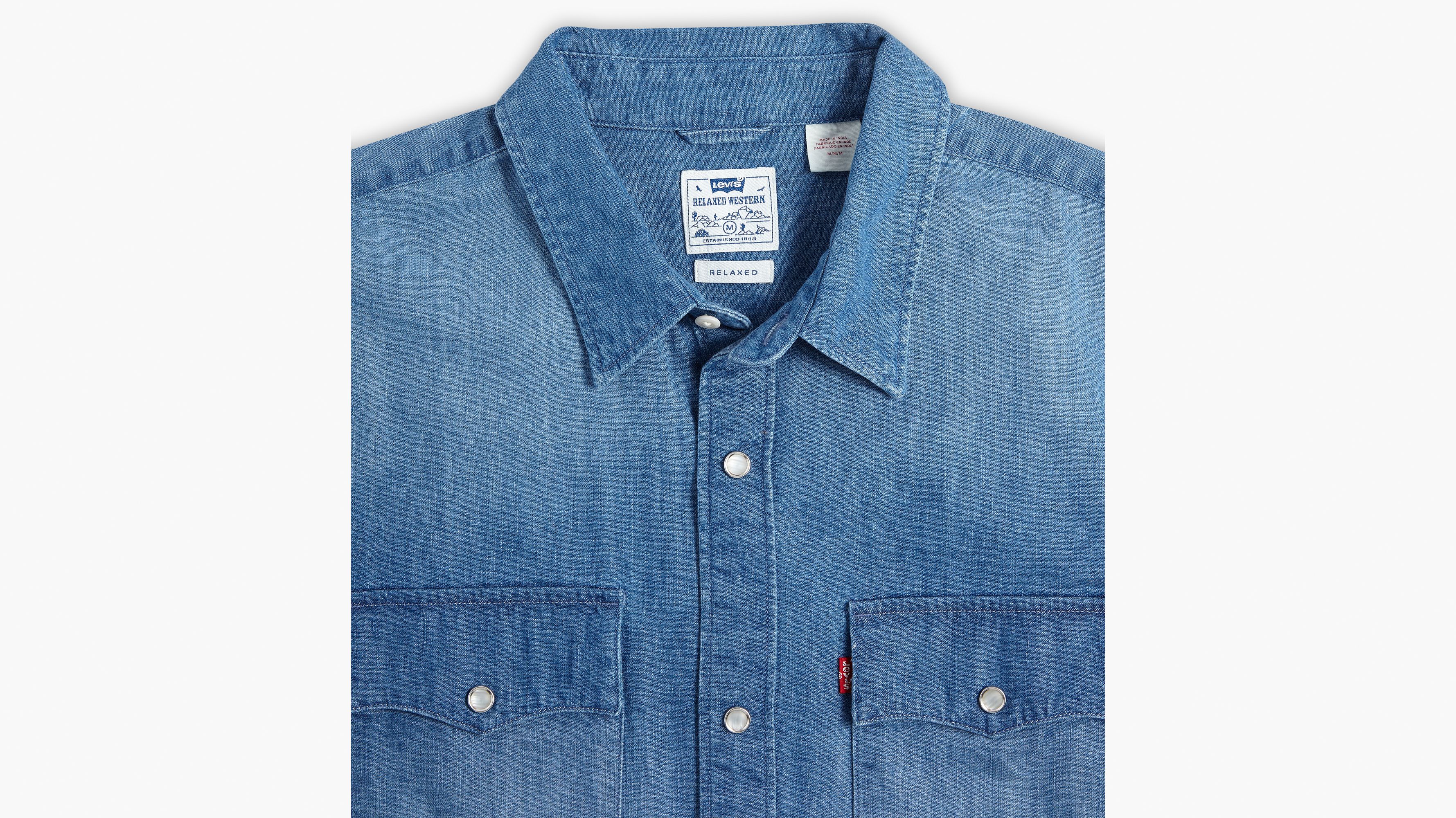 Short Sleeve Relaxed Fit Western Shirt - Light Wash | Levi's® US