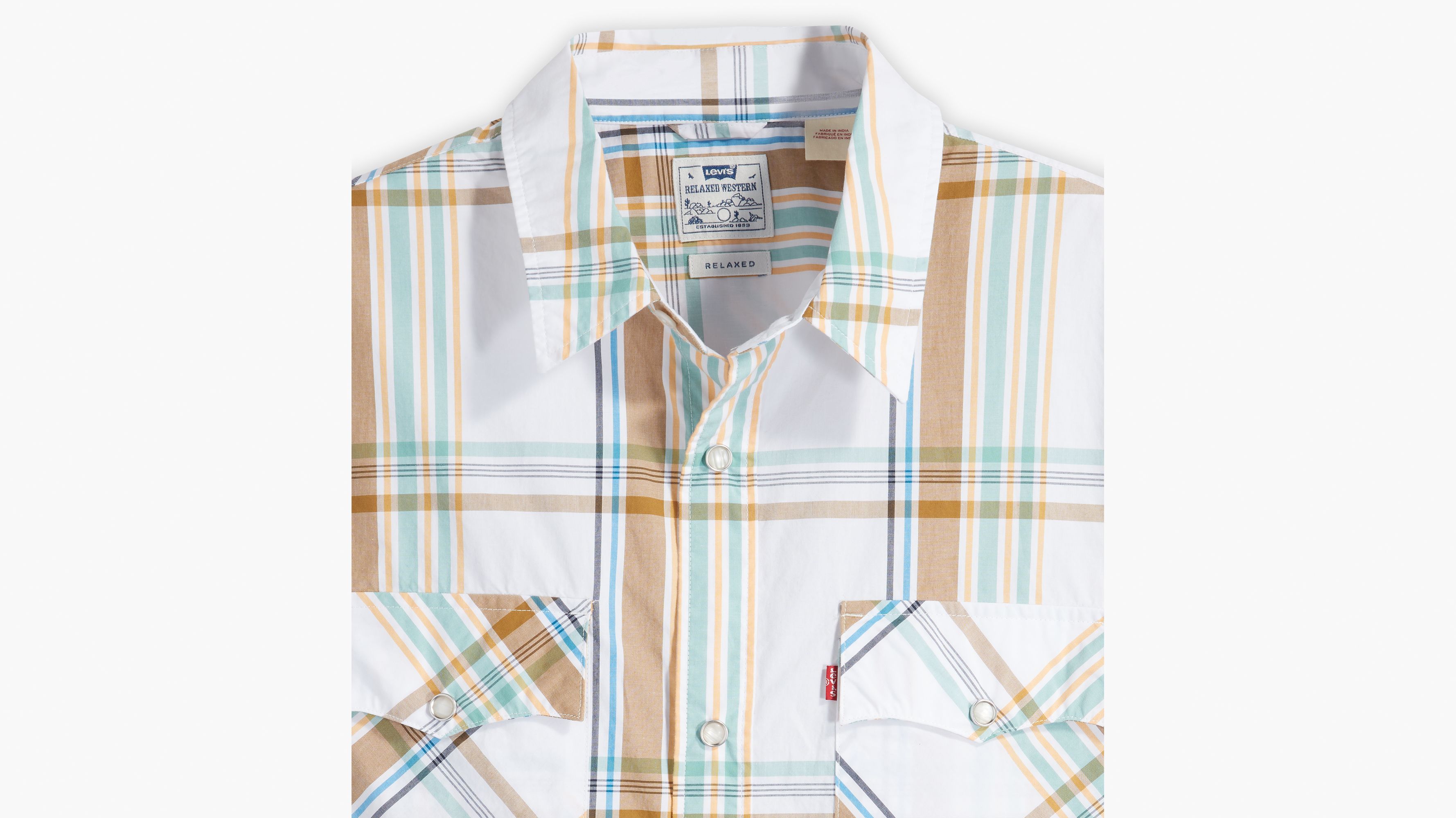 Relaxed Fit Kurzarm-Westernhemd 7