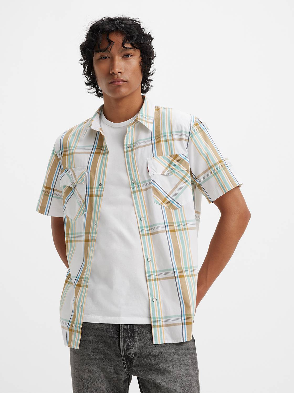 Short Sleeve Relaxed Fit Western Shirt 1