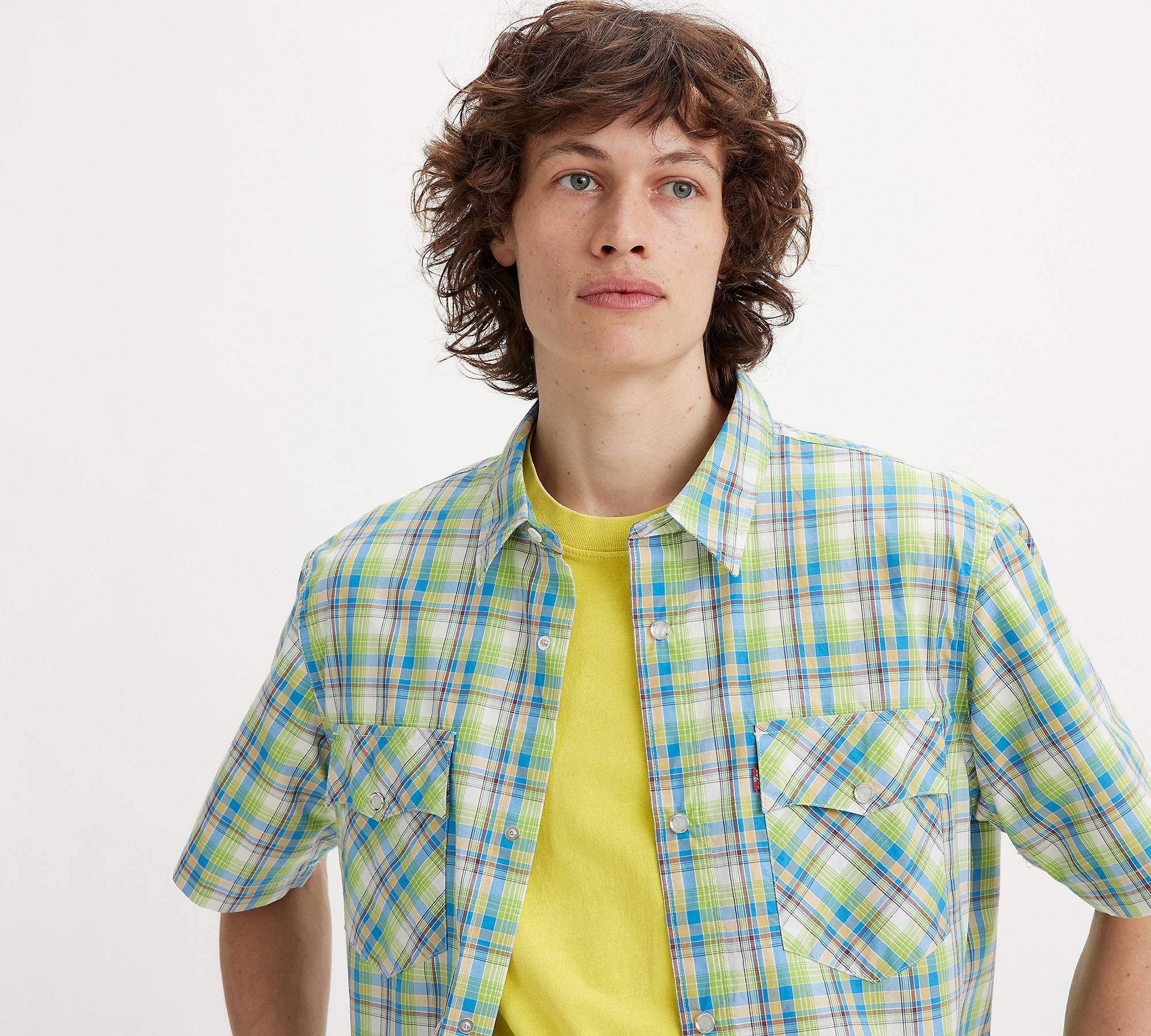 Short Sleeve Relaxed Fit Western Shirt - Green | Levi's® NL