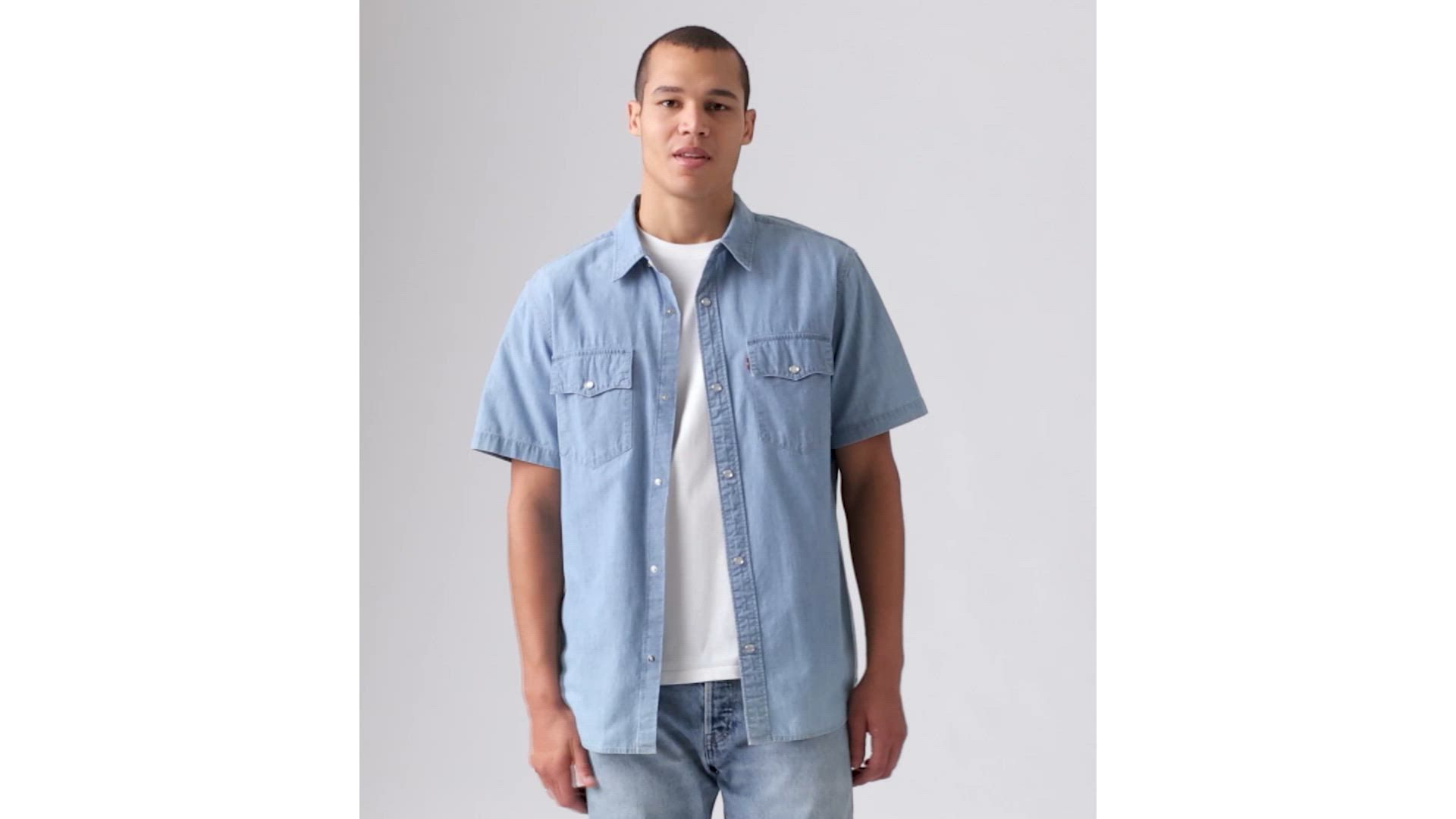Short Sleeve Relaxed Fit Western Shirt 1