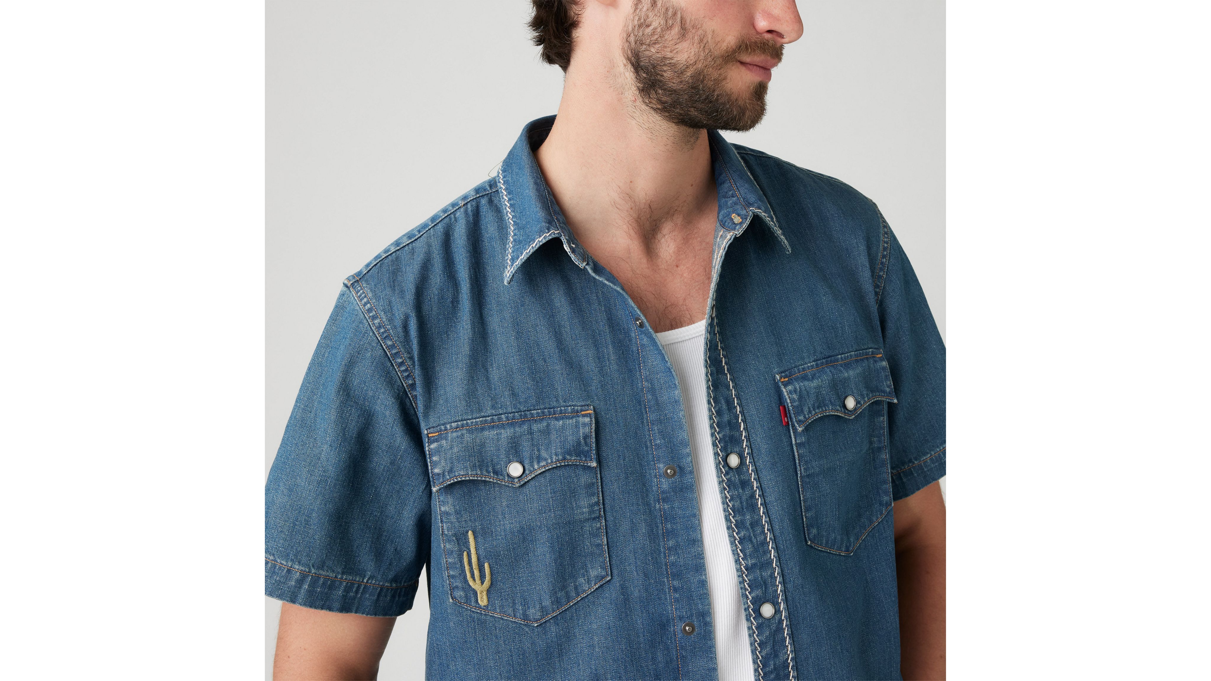 Short Sleeve Relaxed Fit Western Shirt