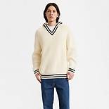 V-Neck Hoodie Sweater 4