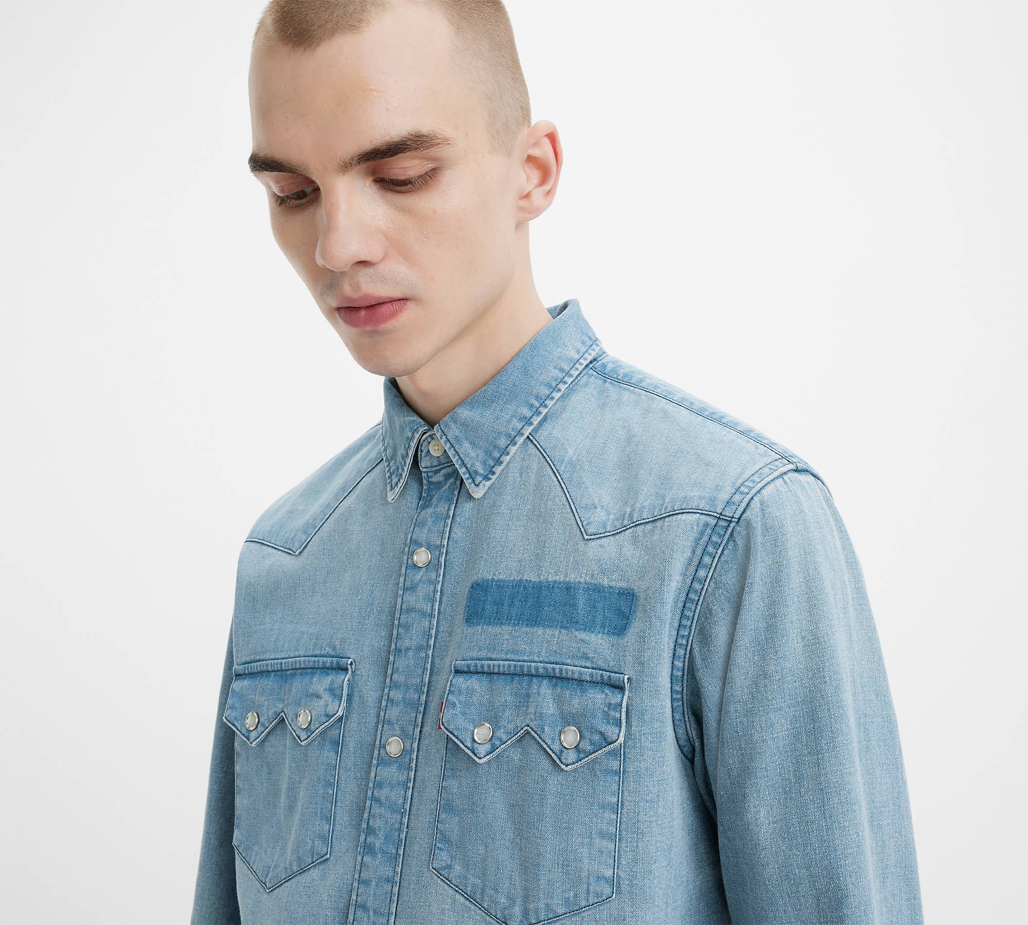 Sawtooth Relaxed Fit Western Shirt - Blue | Levi's® IE