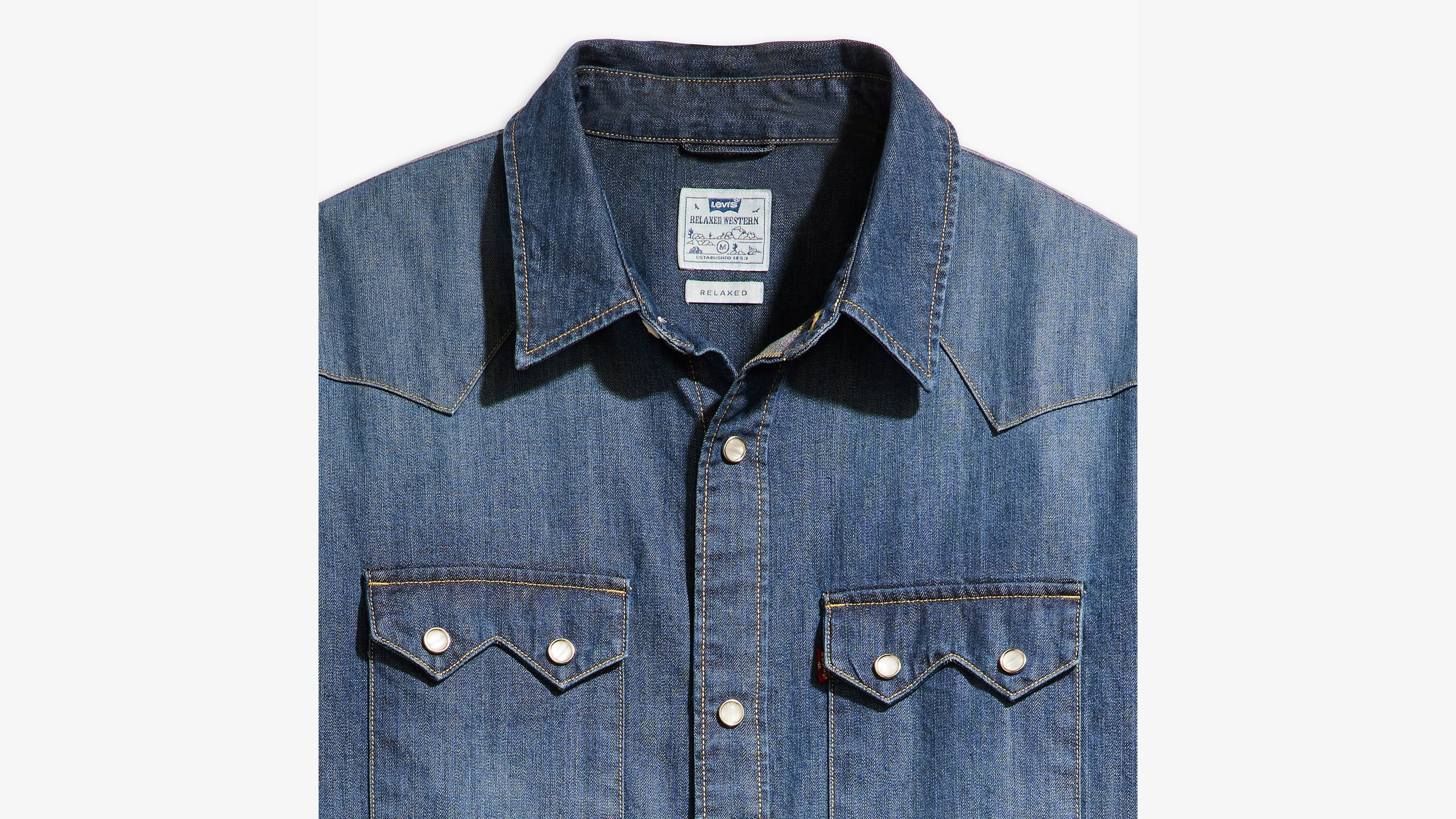 Levi's sawtooth western denim sales shirt