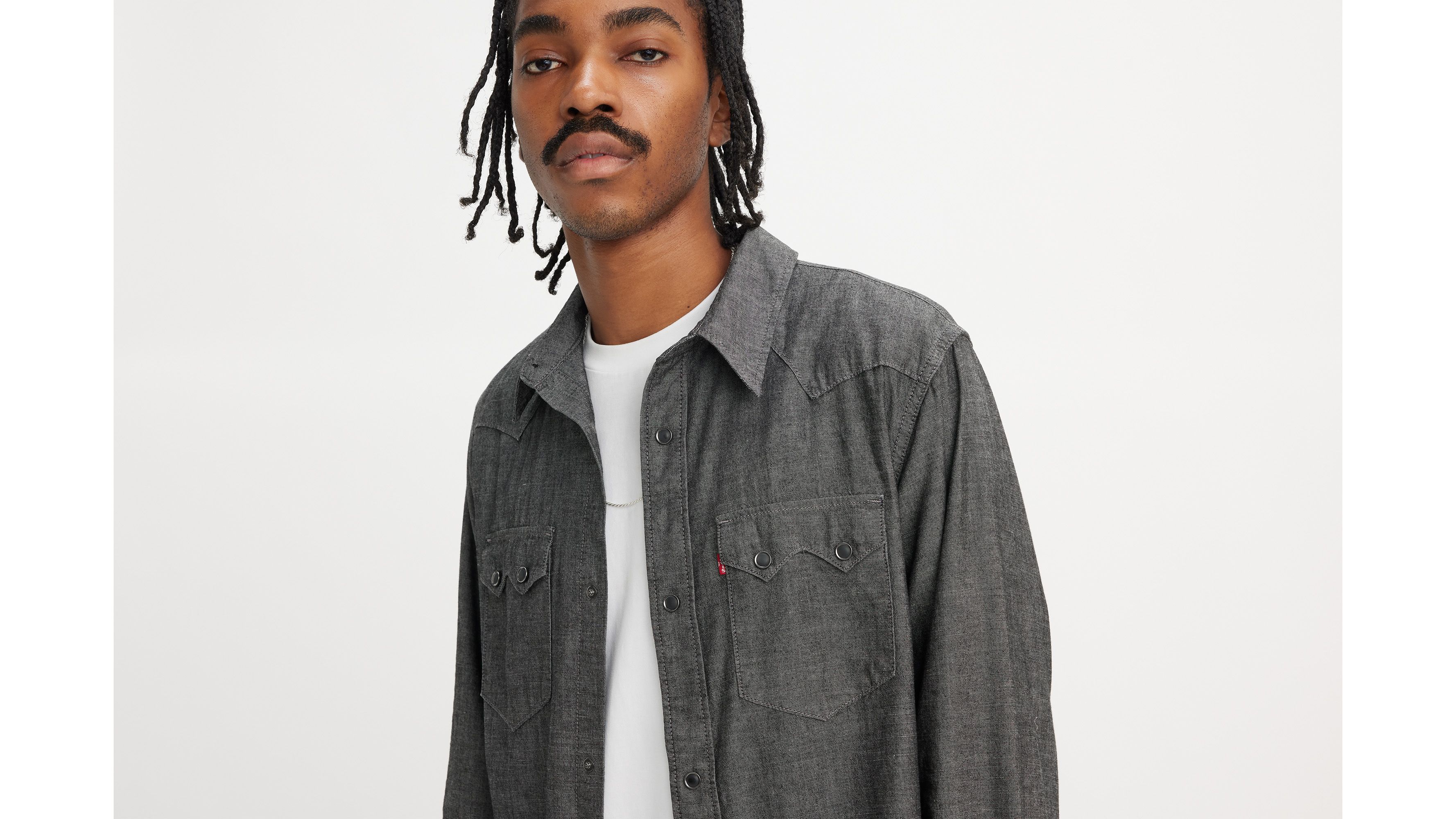 Sawtooth Relaxed Fit Western Shirt - Grey | Levi's® US