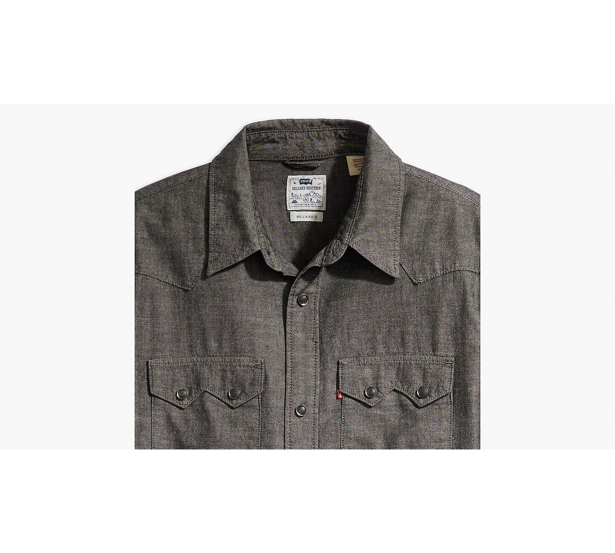 Sawtooth Relaxed Western Shirt - Black | Levi's® GB