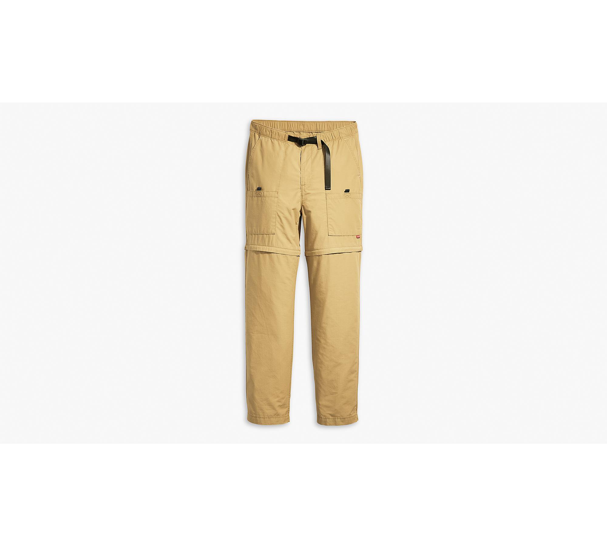 Utility Zip-off Men's Pants - Brown